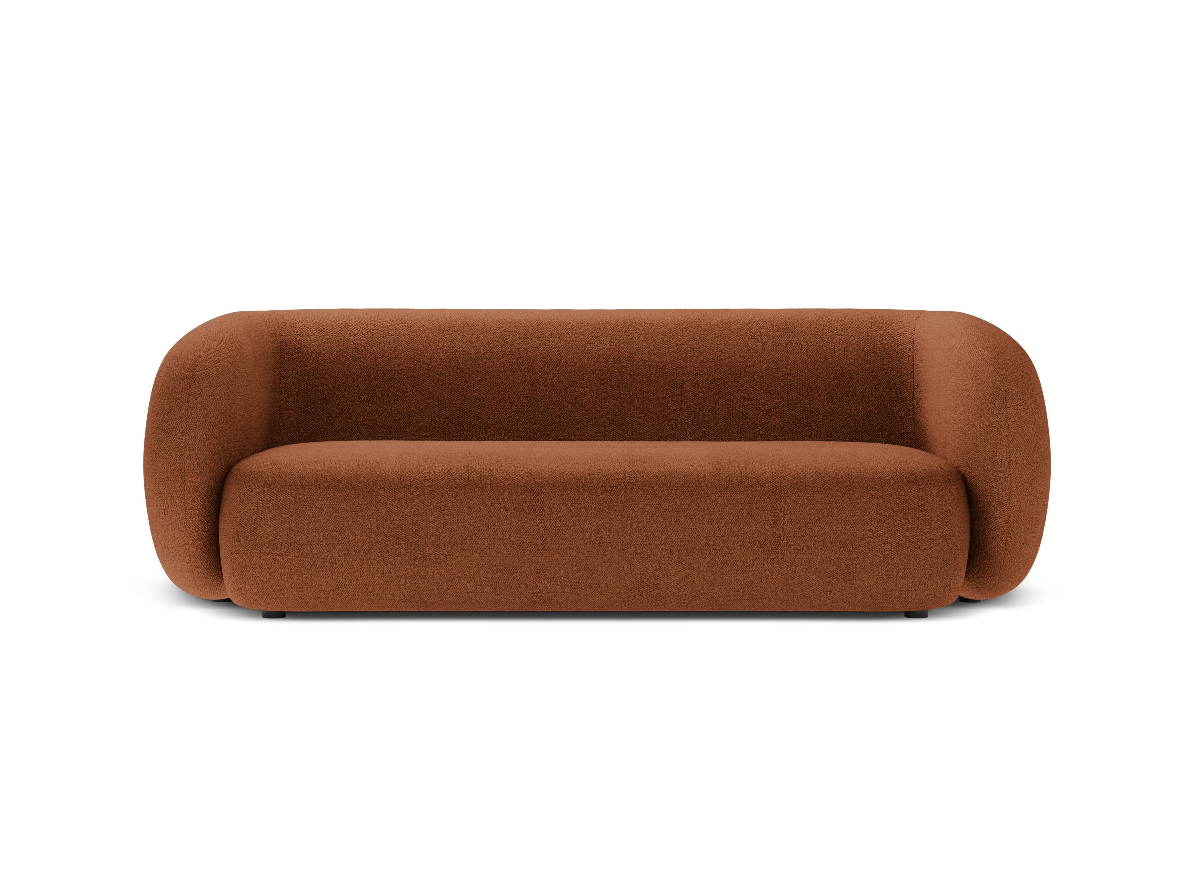 3-seater Sofa KATE terracotta boucle