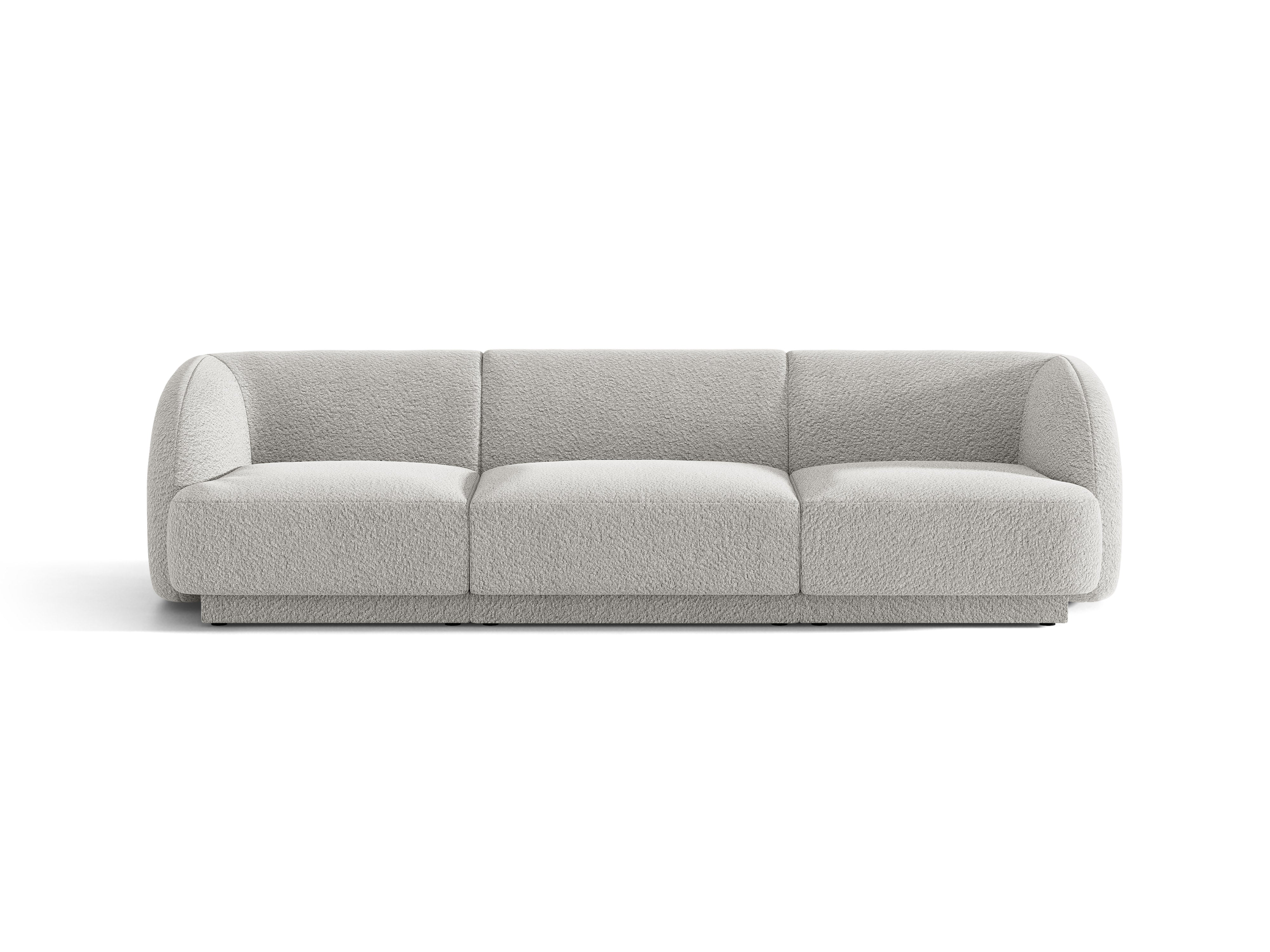 3-seater Sofa MILEY light gray boucle