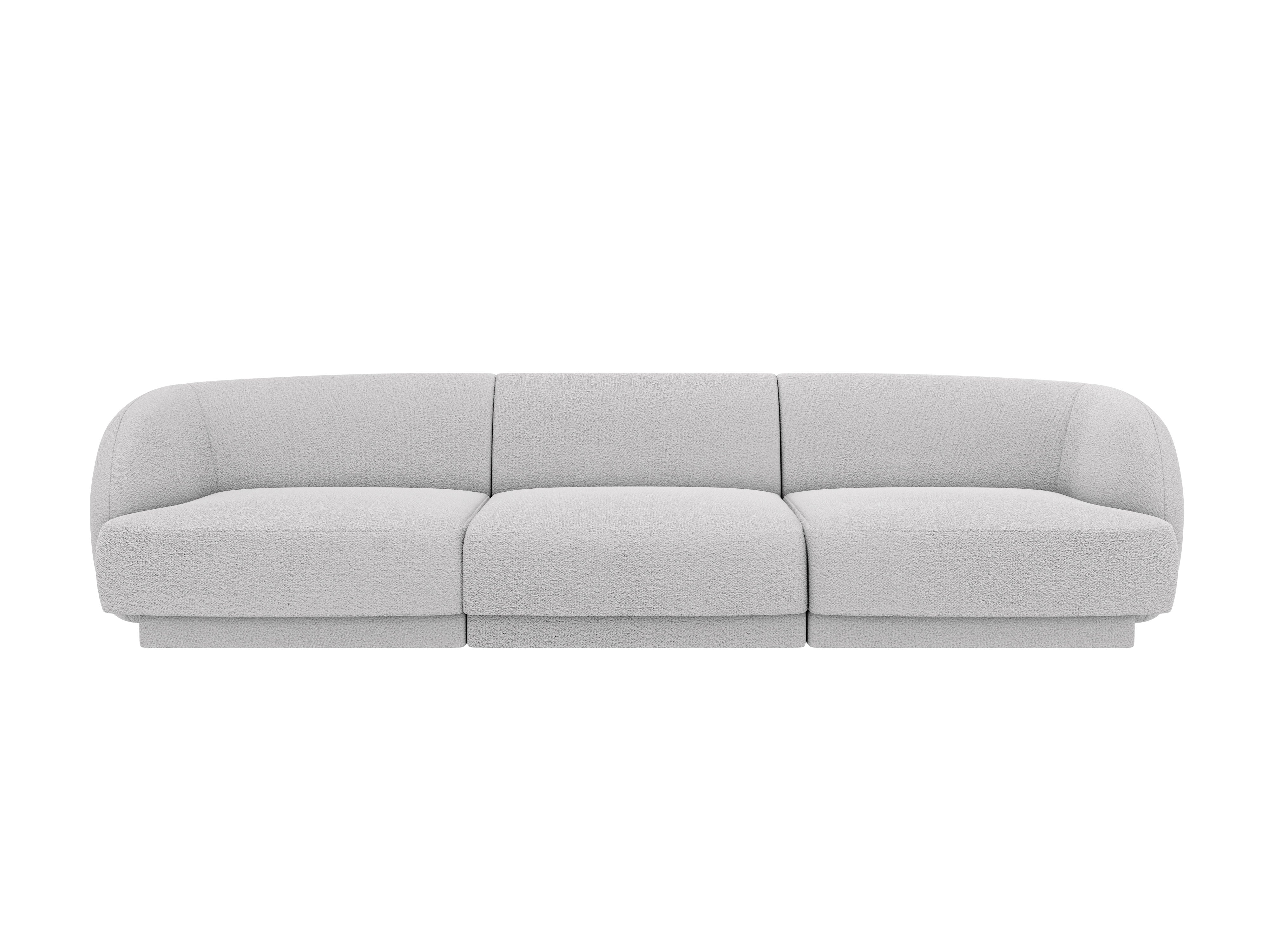 3-seater Sofa MILEY light gray boucle