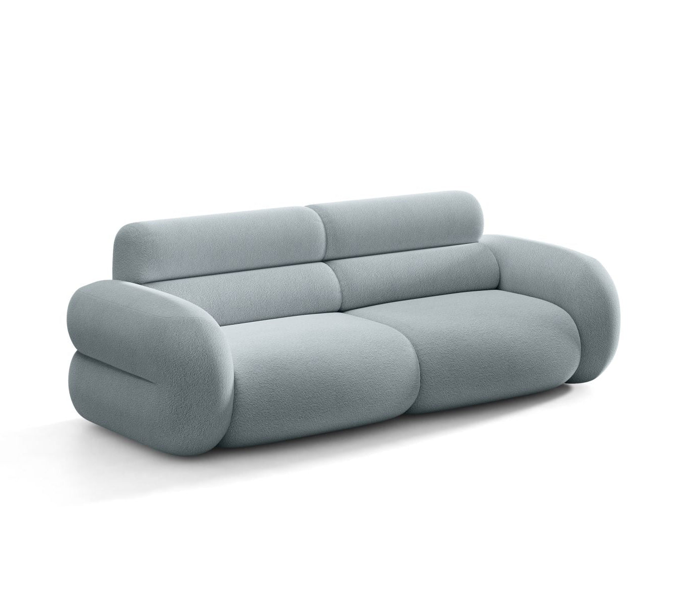 3-Seater Sofa NEO in Blue Boucle