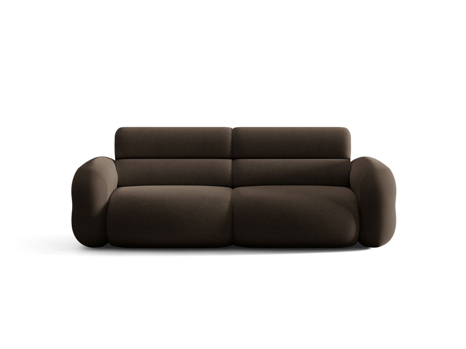NEO Brown Boucle 3-Seater Sofa