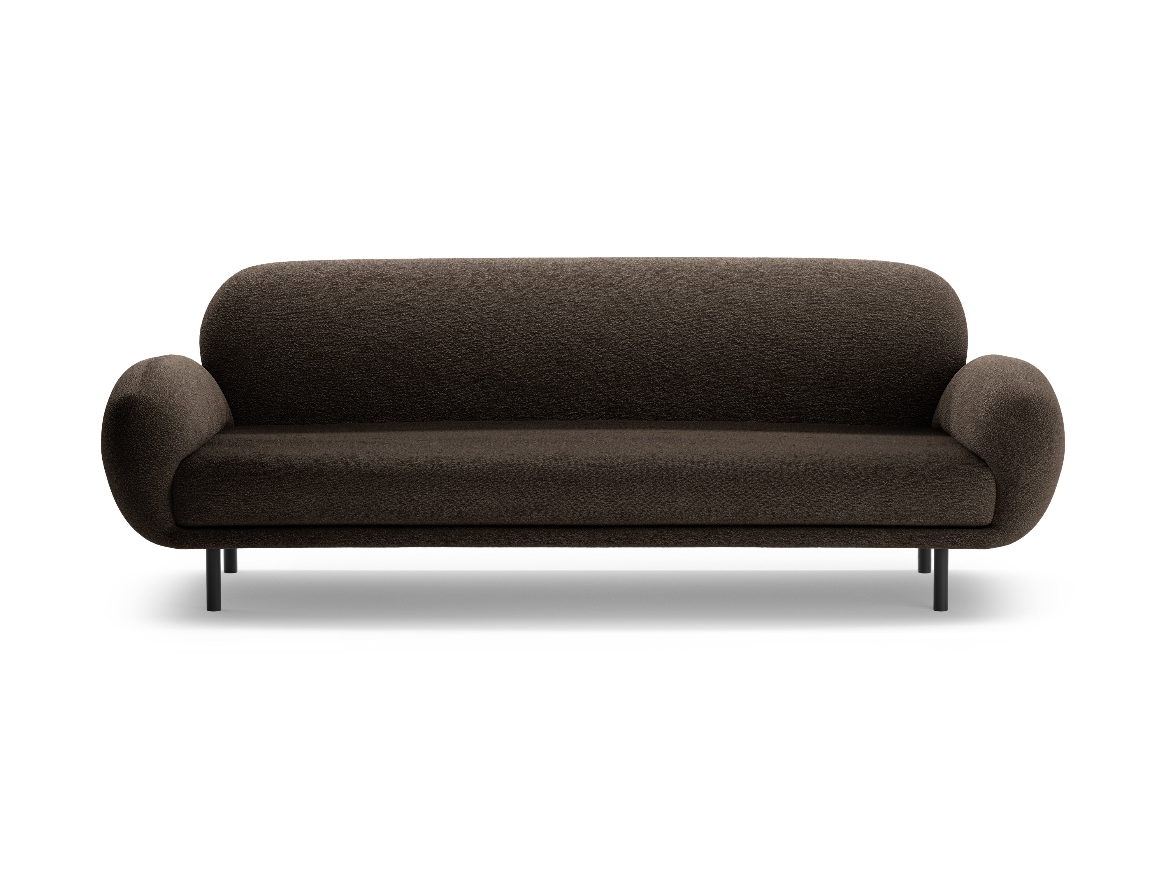 3-seater Sofa POPPY brown boucle