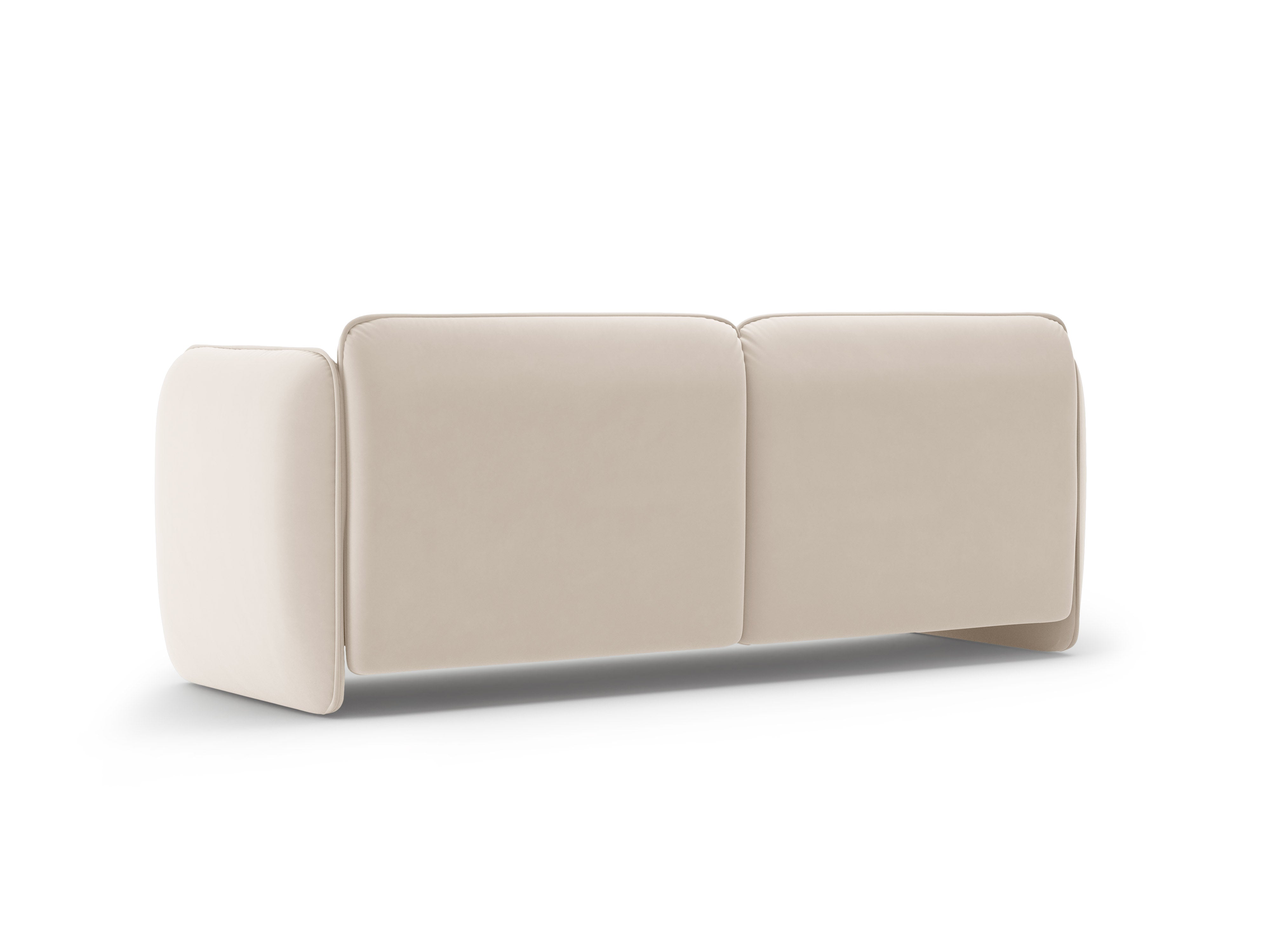 3-Seater Velvet Sofa GEORGIA Light Beige
