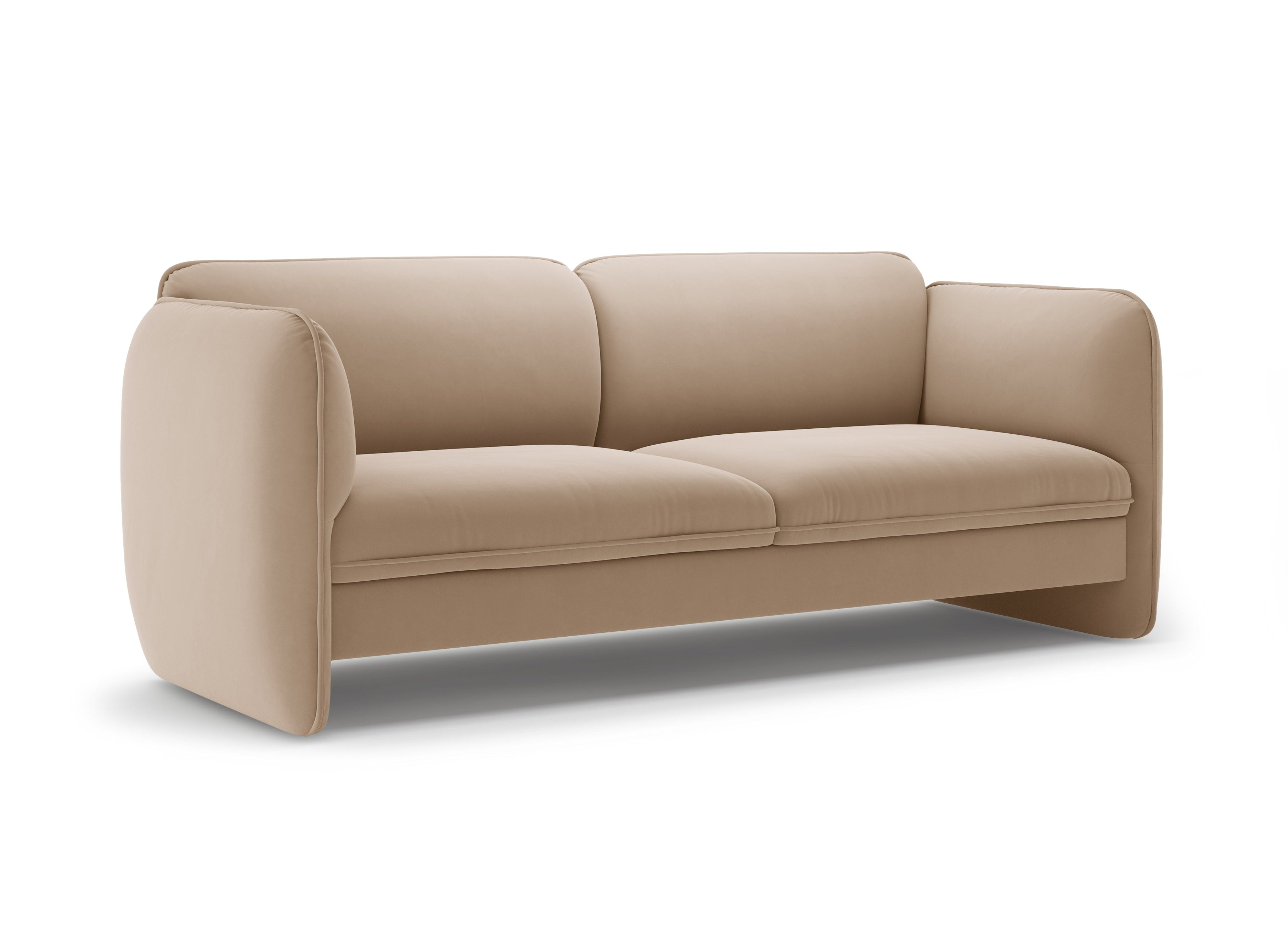 3-Seater Velvet Sofa GEORGIA Beige