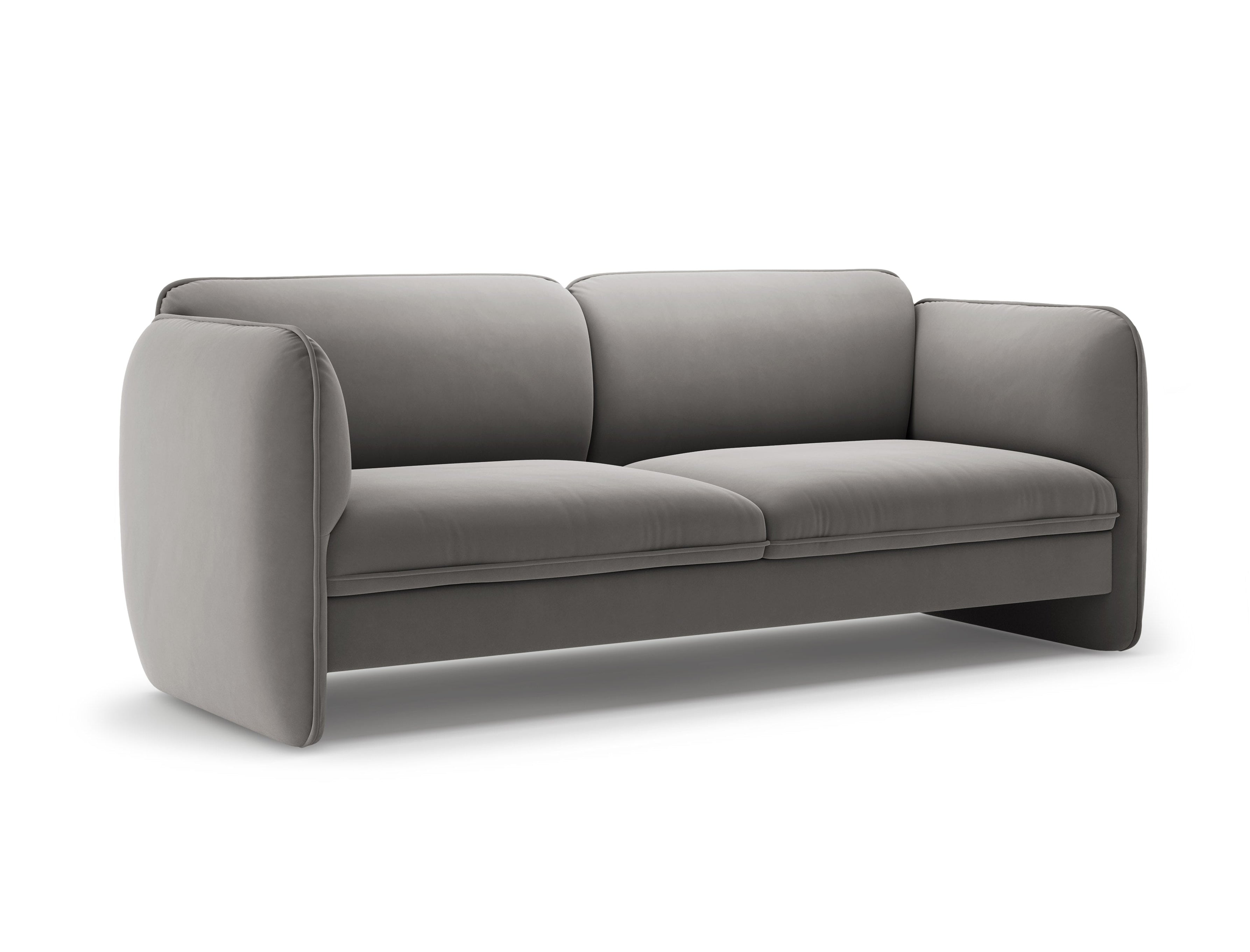 3-Seater Velvet Sofa GEORGIA Gray