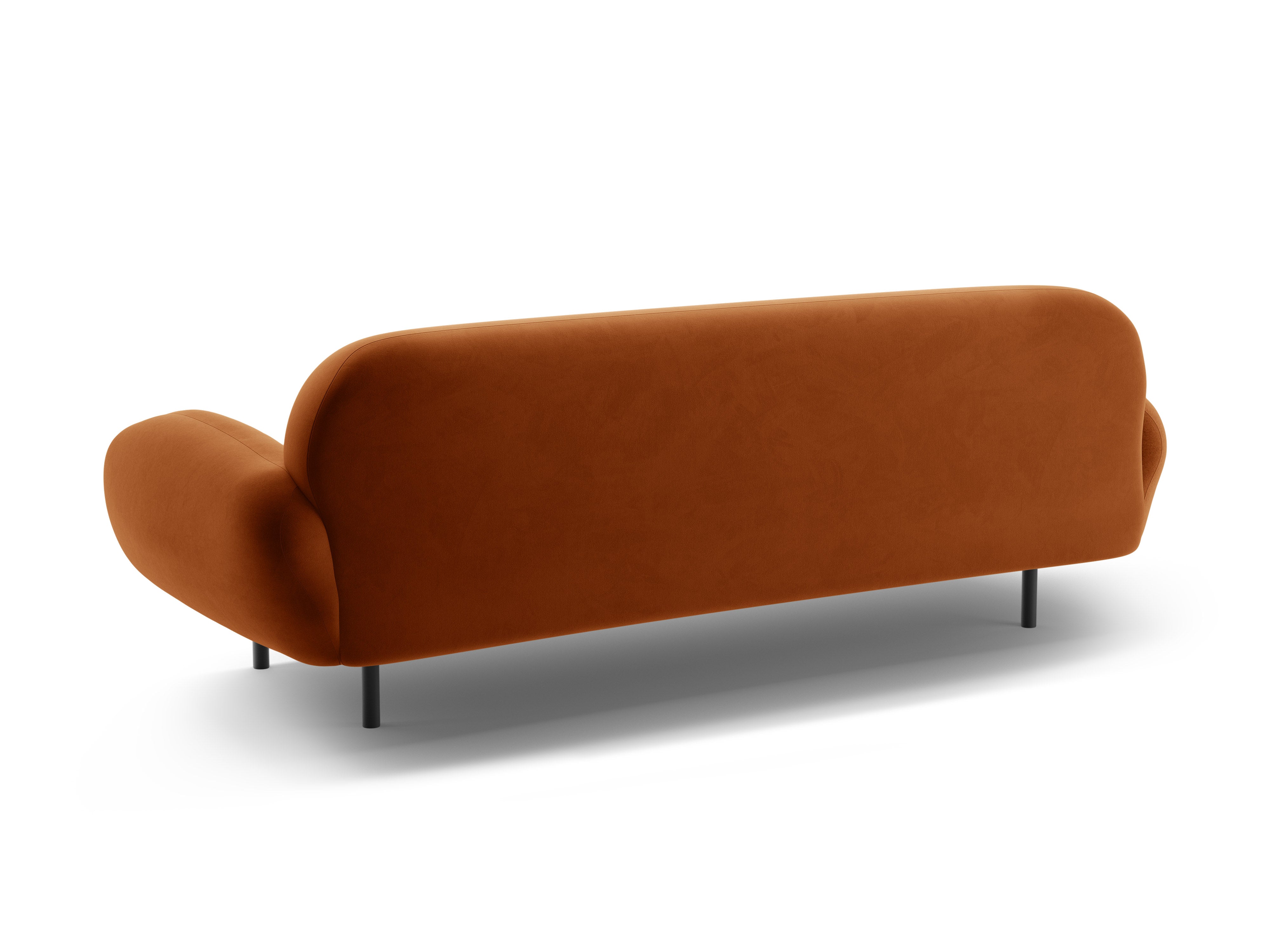 Sofa aus Samt 3-sitzig POPPY terrakotta