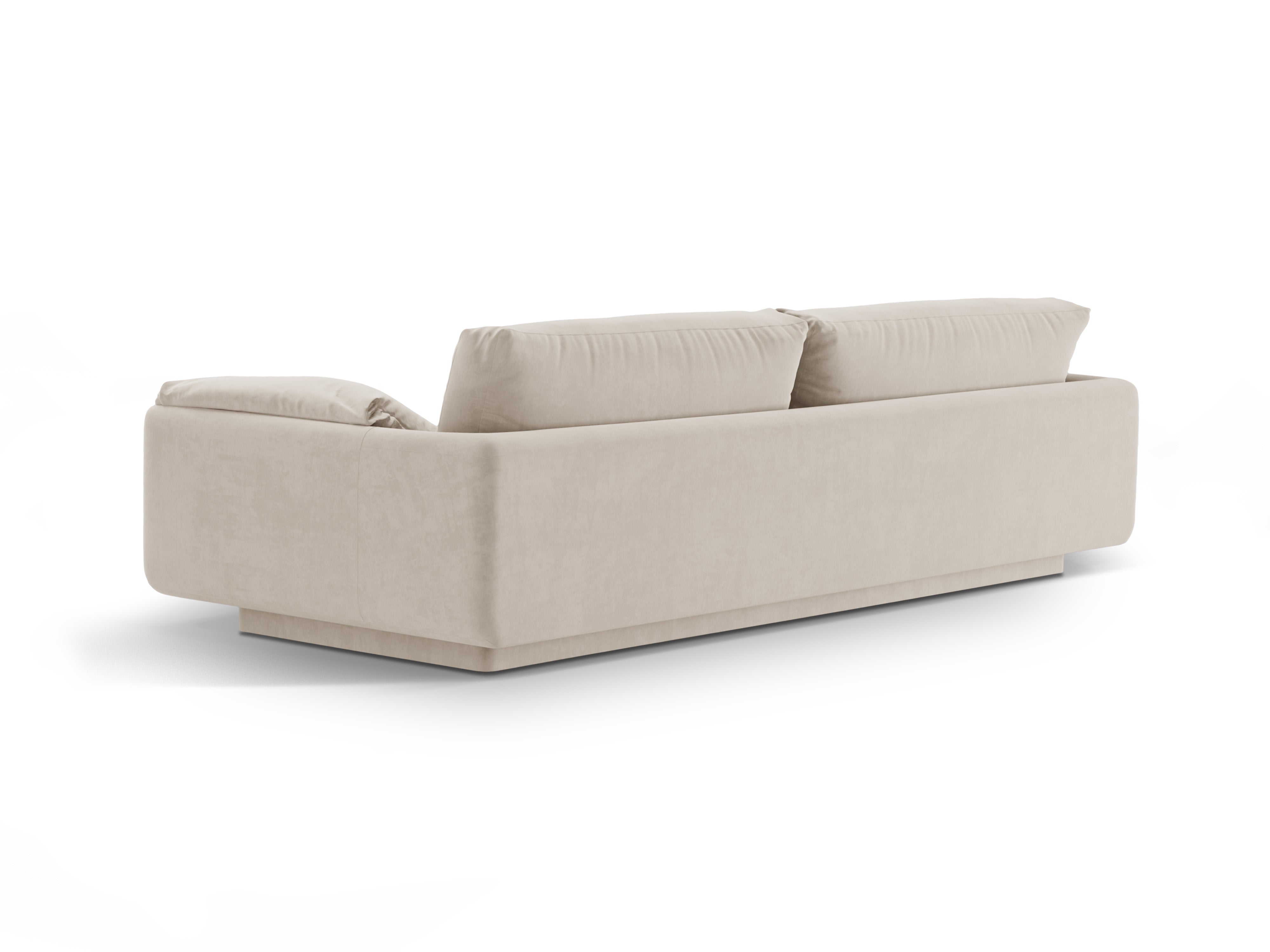 Sofa aksamitna 3-osobowa TORINO ecru