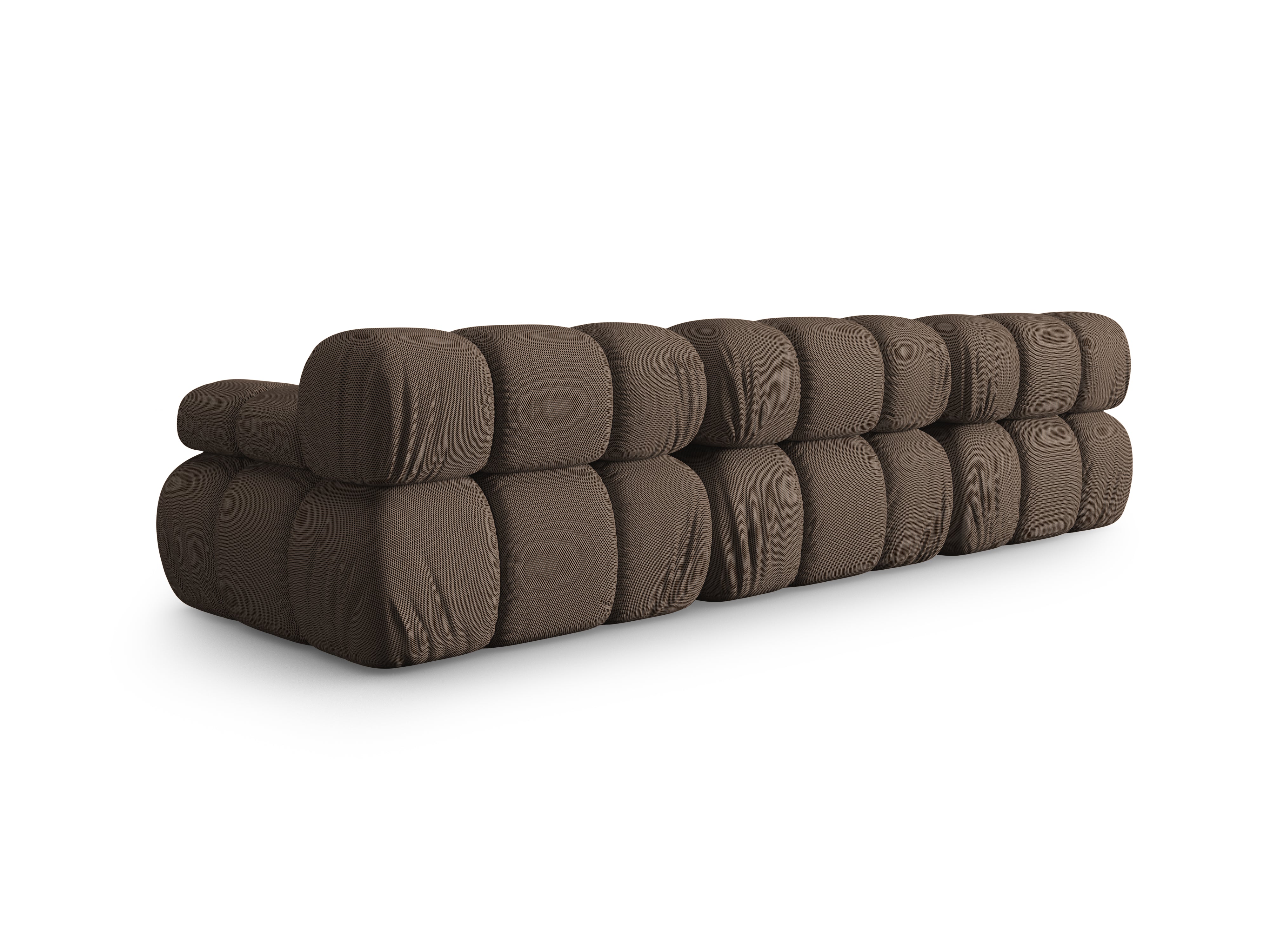 BELLIS 3-Seater Modular Sofa in Brown 3D Fabric