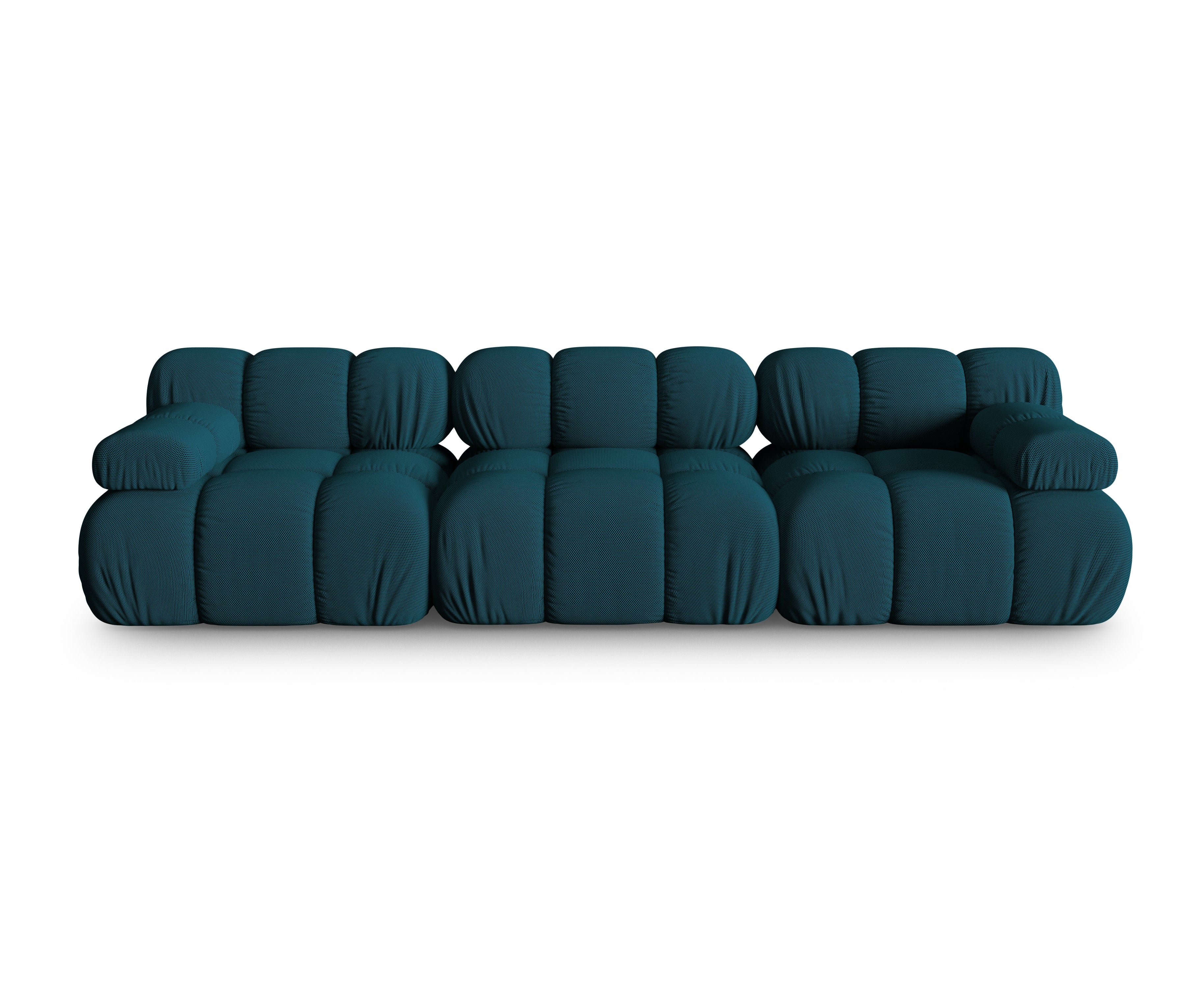 3-Seater Modular Sofa BELLIS in Sea Green 3D Fabric