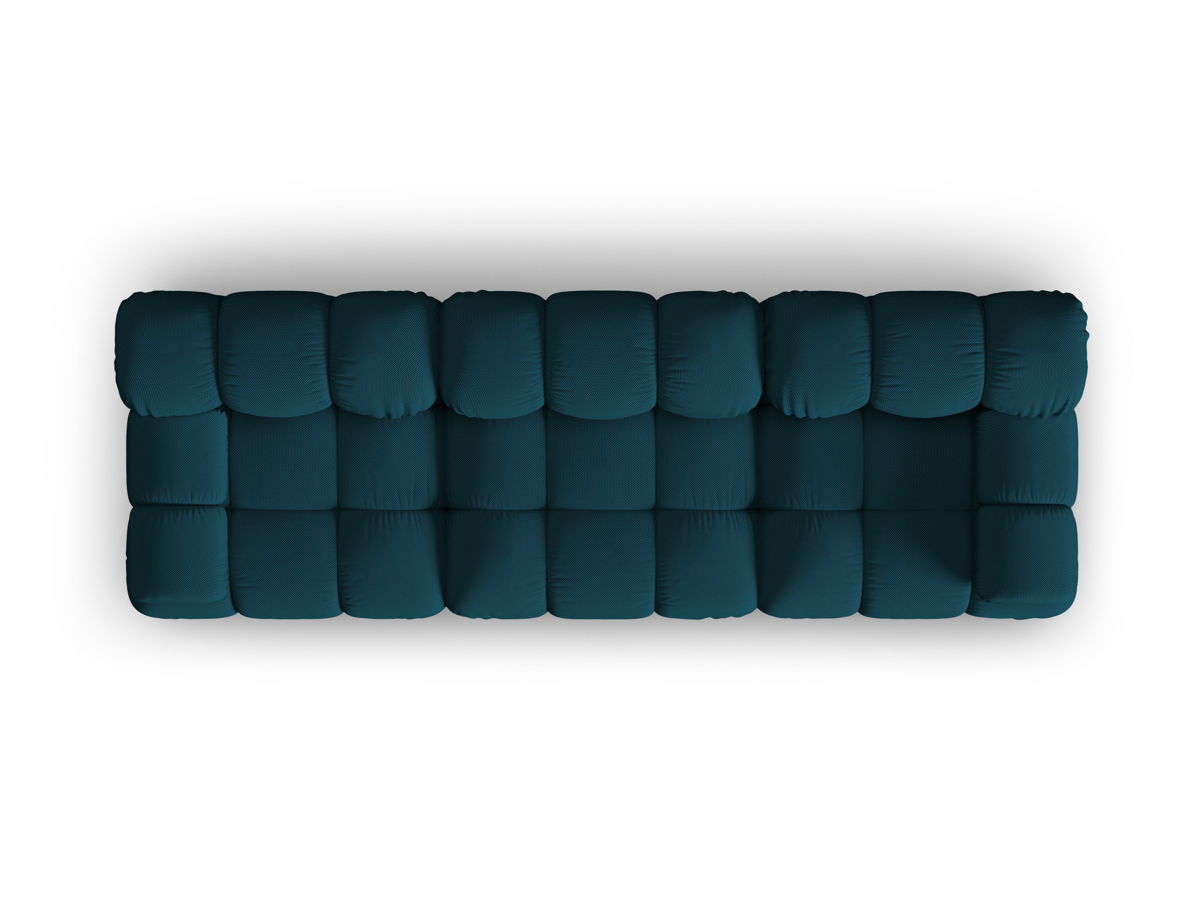 3-Seater Modular Sofa BELLIS in Sea Green 3D Fabric
