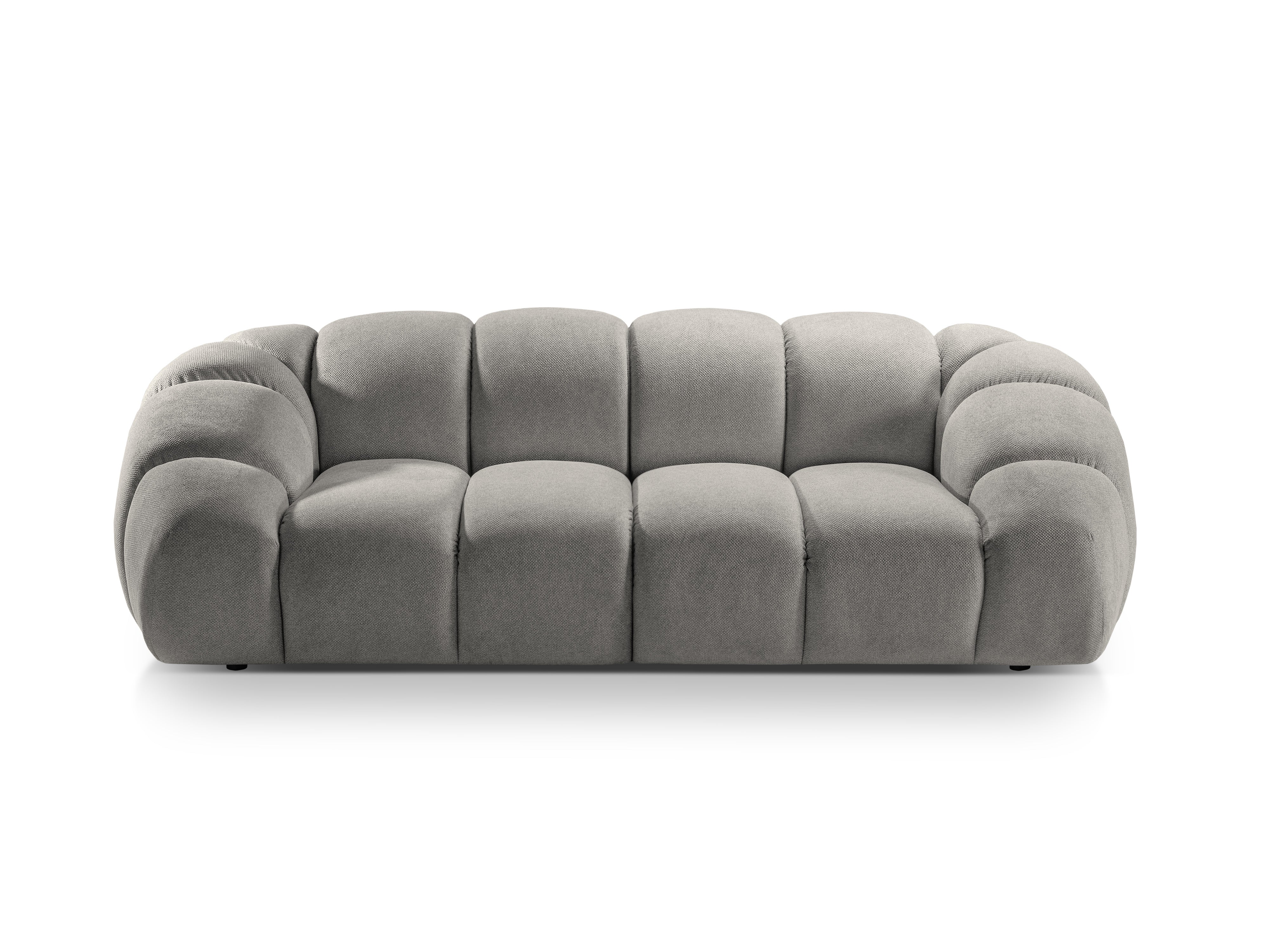 Sofa 3-sitzig DIANA hellgrau Chenille