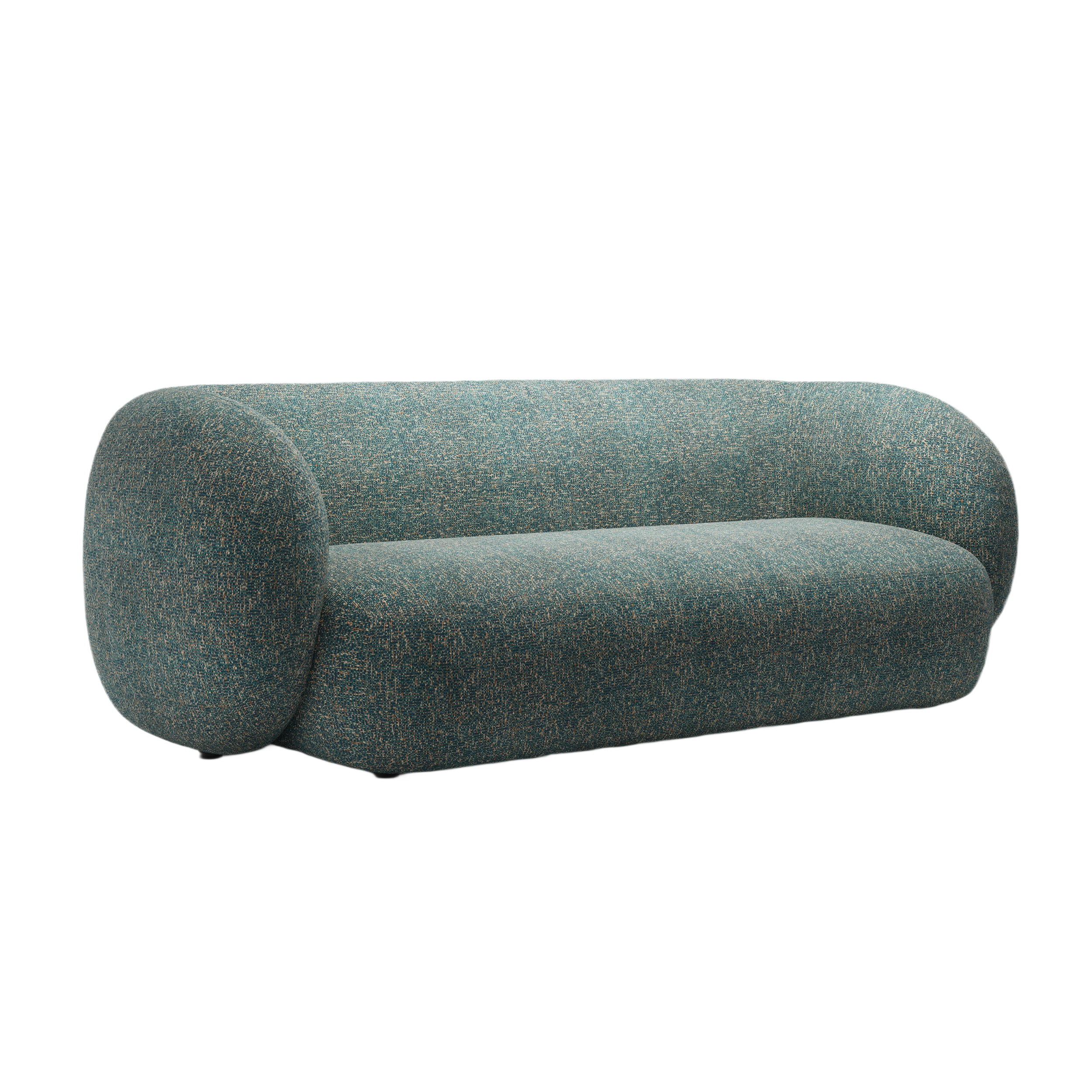 Sofa 3-Sitzer KATE blauer Melange