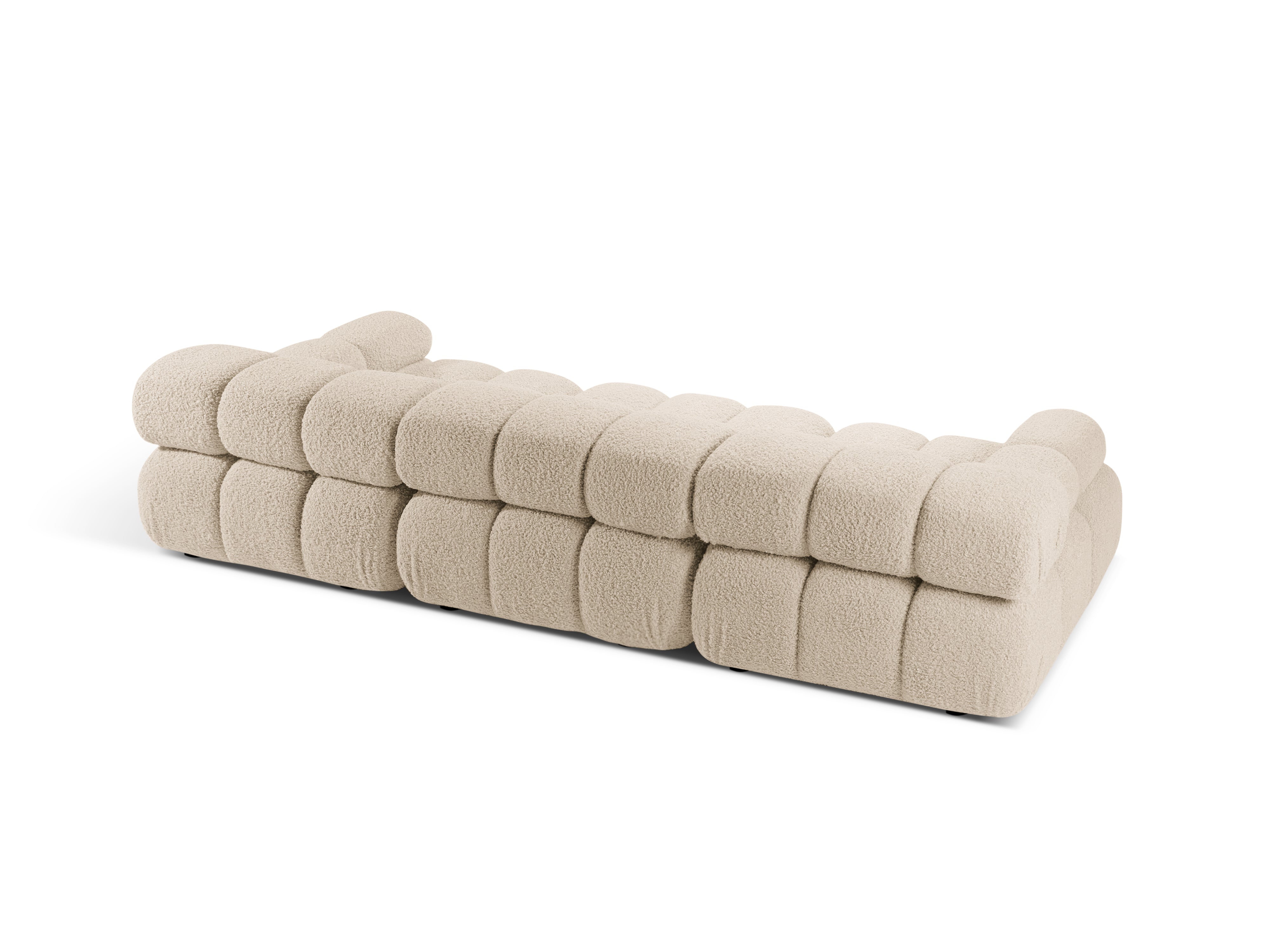 BELLIS Beige Boucle 3-Seater Modular Sofa