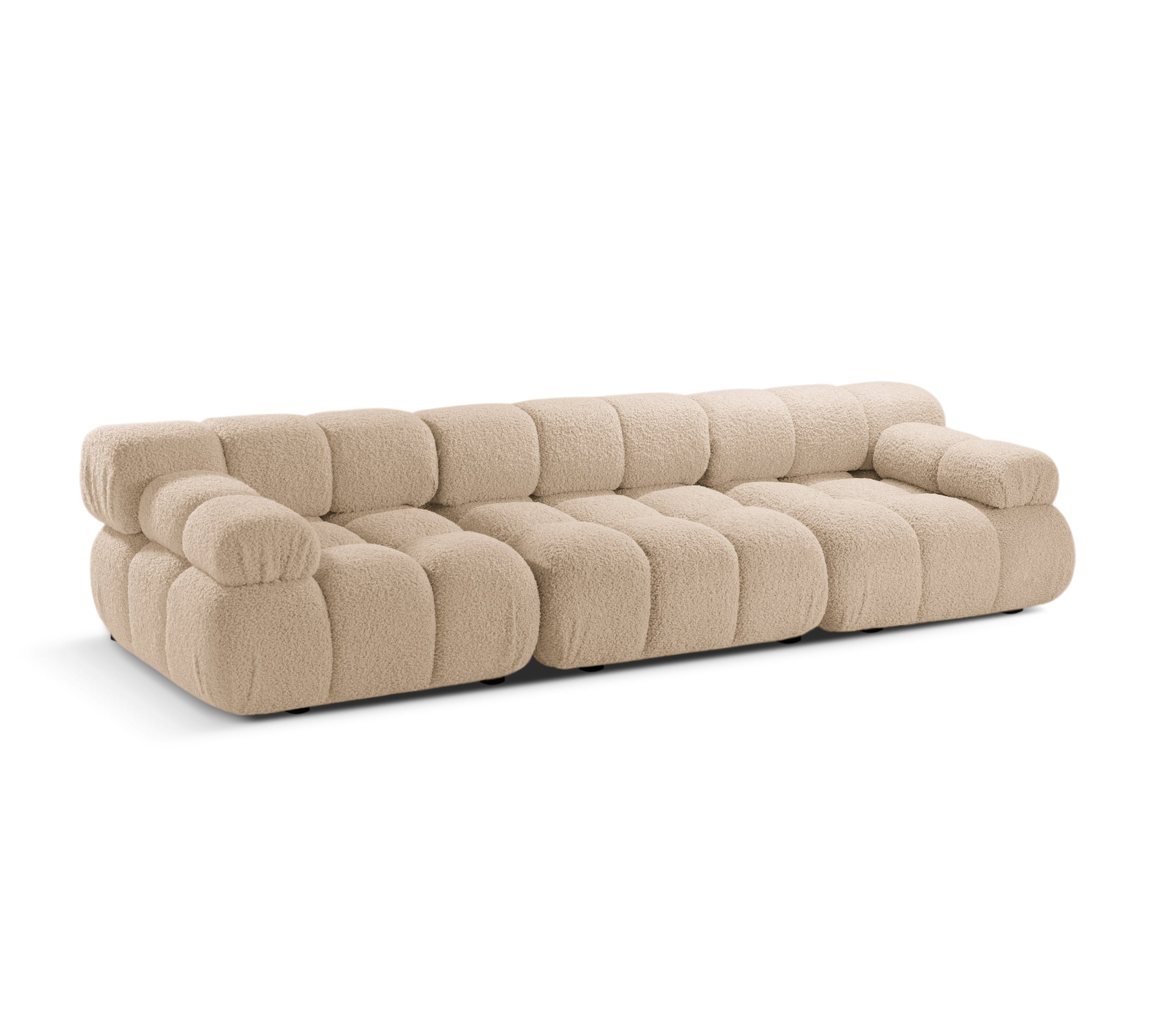 BELLIS Sand Boucle 3-Seater Modular Sofa