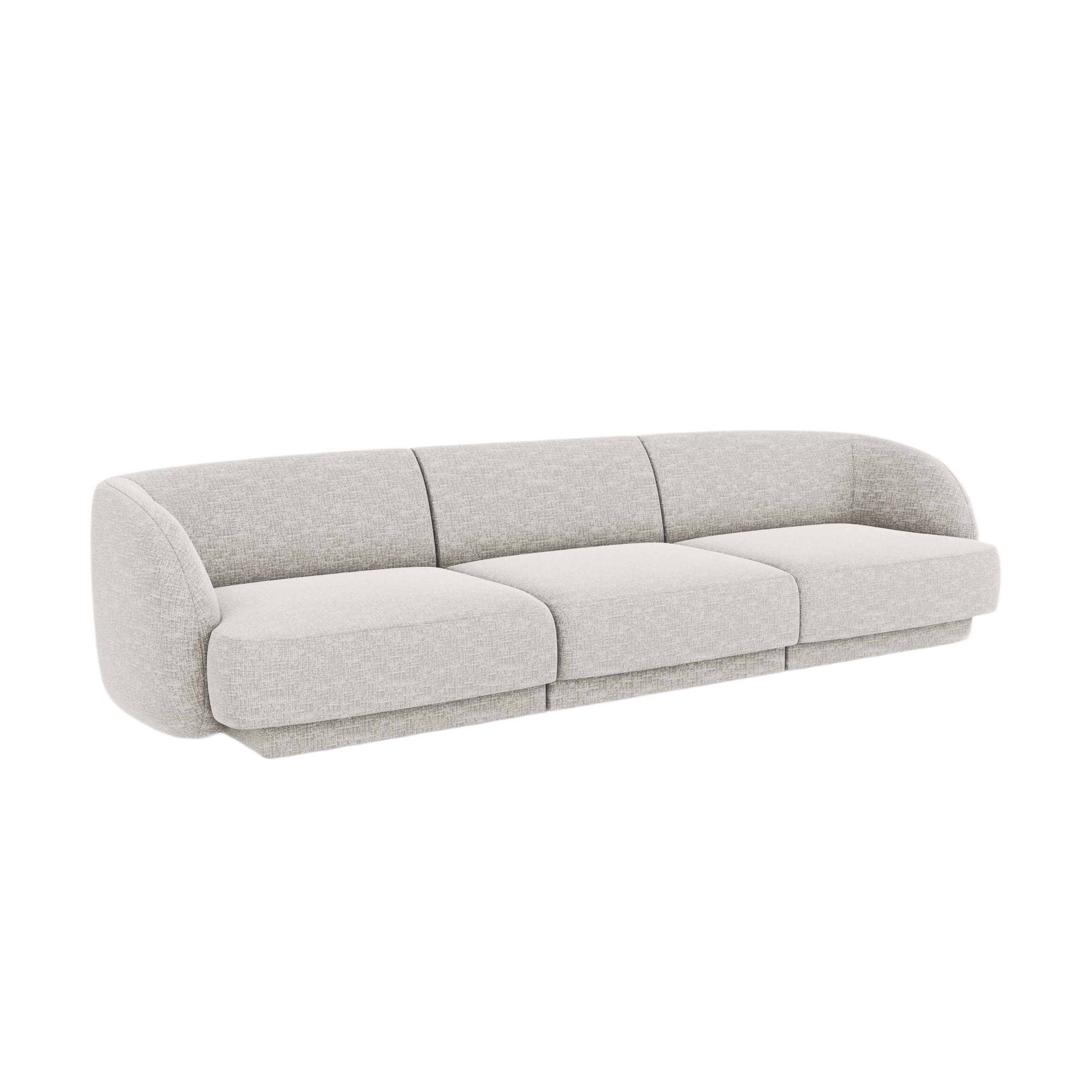 3-seater Sofa MILEY gray chenille