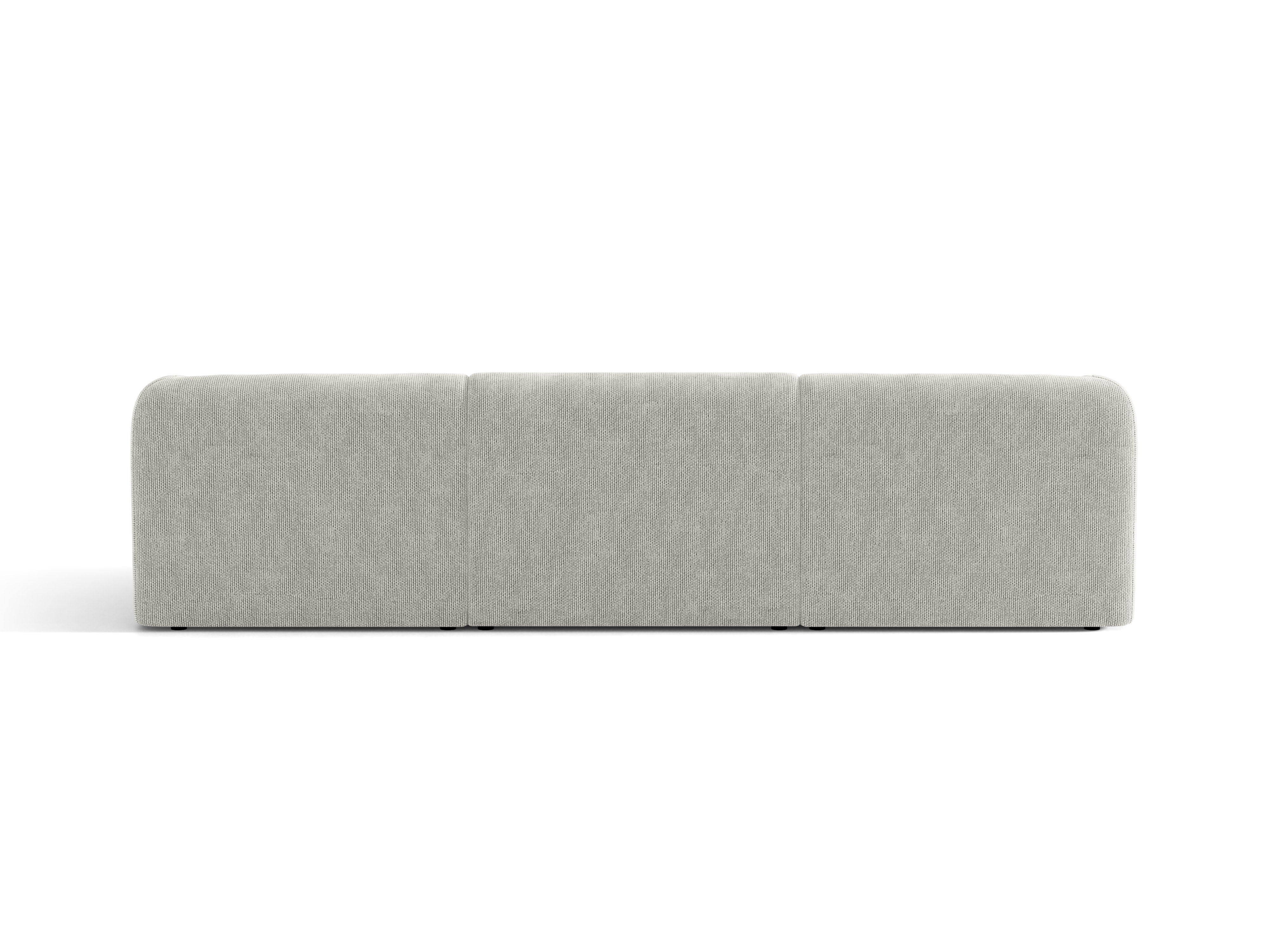 Sofa 3-osobowa MILEY szary szenil do salonu – Micadoni