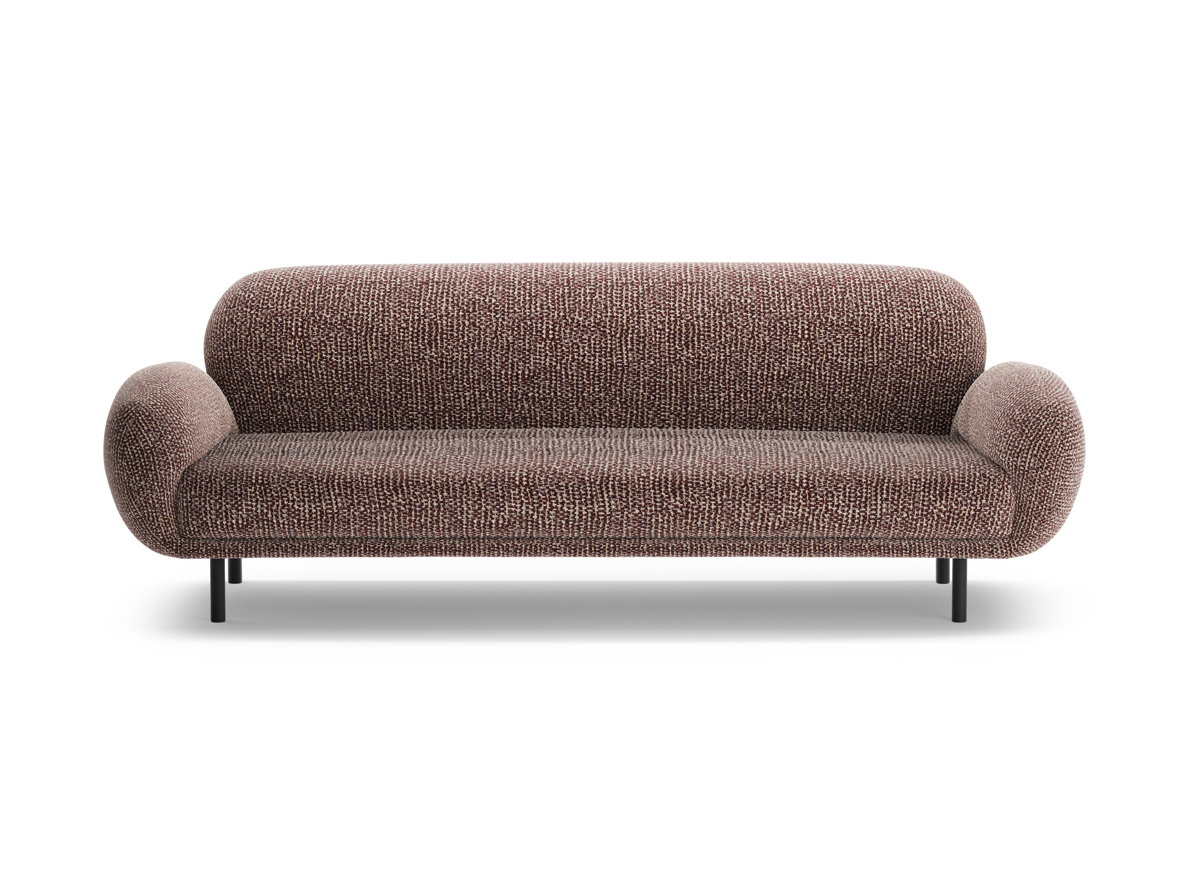 Sofa 3-Sitzer POPPY braunes Chenille