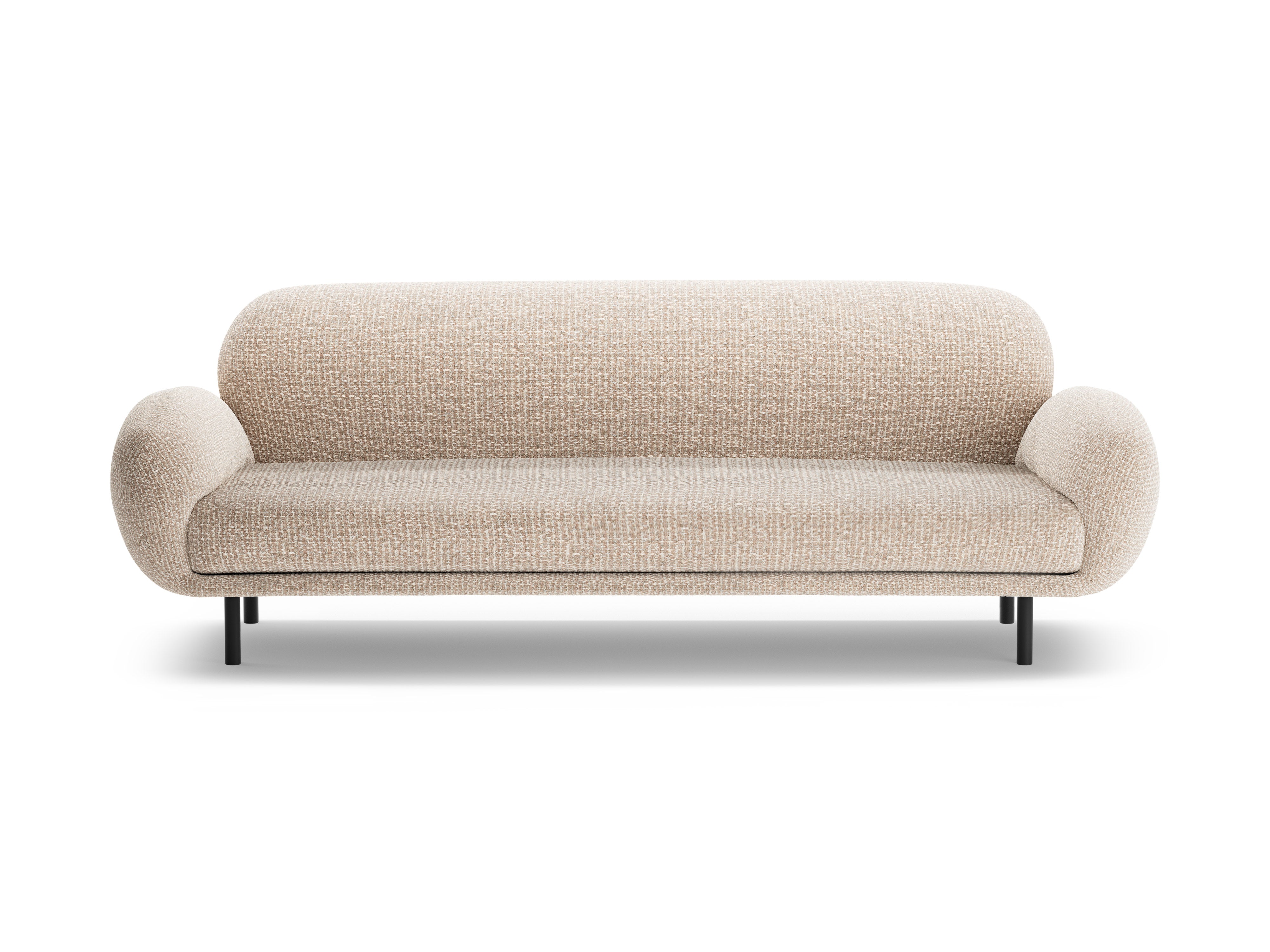 Sofa 3-Sitzer POPPY sandfarbener Chenille