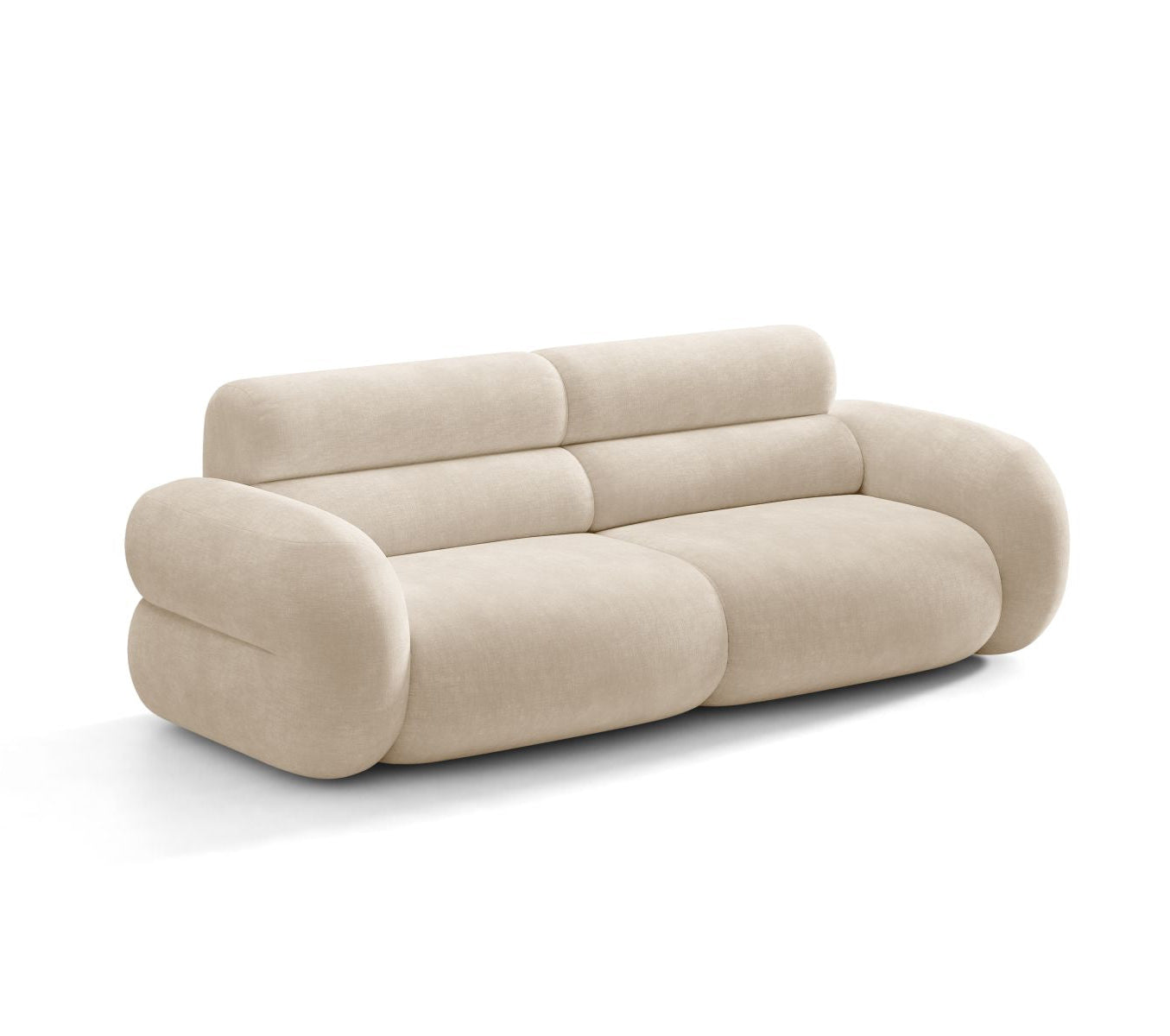 NEO Light Beige Chenille 3-Seater Sofa