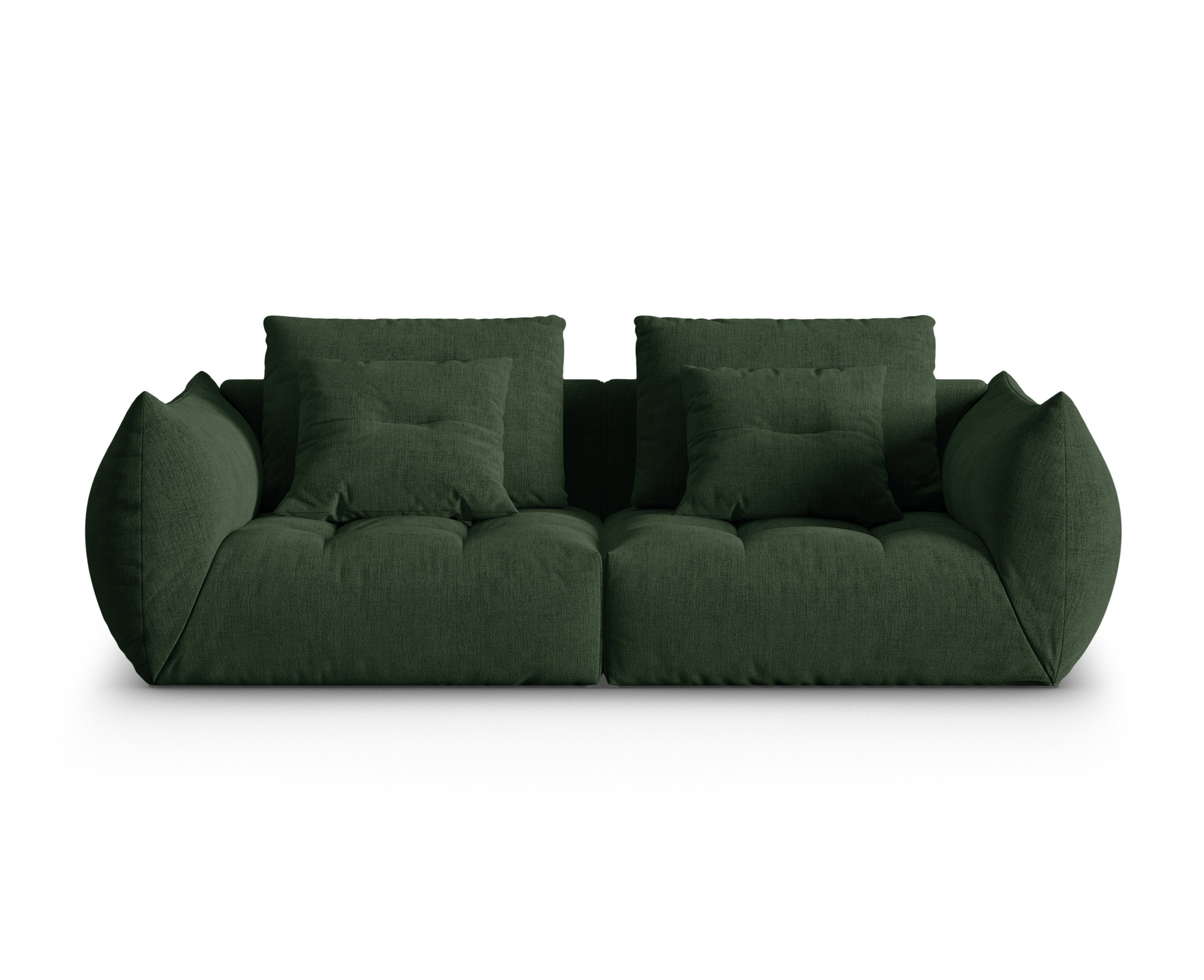 Dark green 3-person sofa sofa