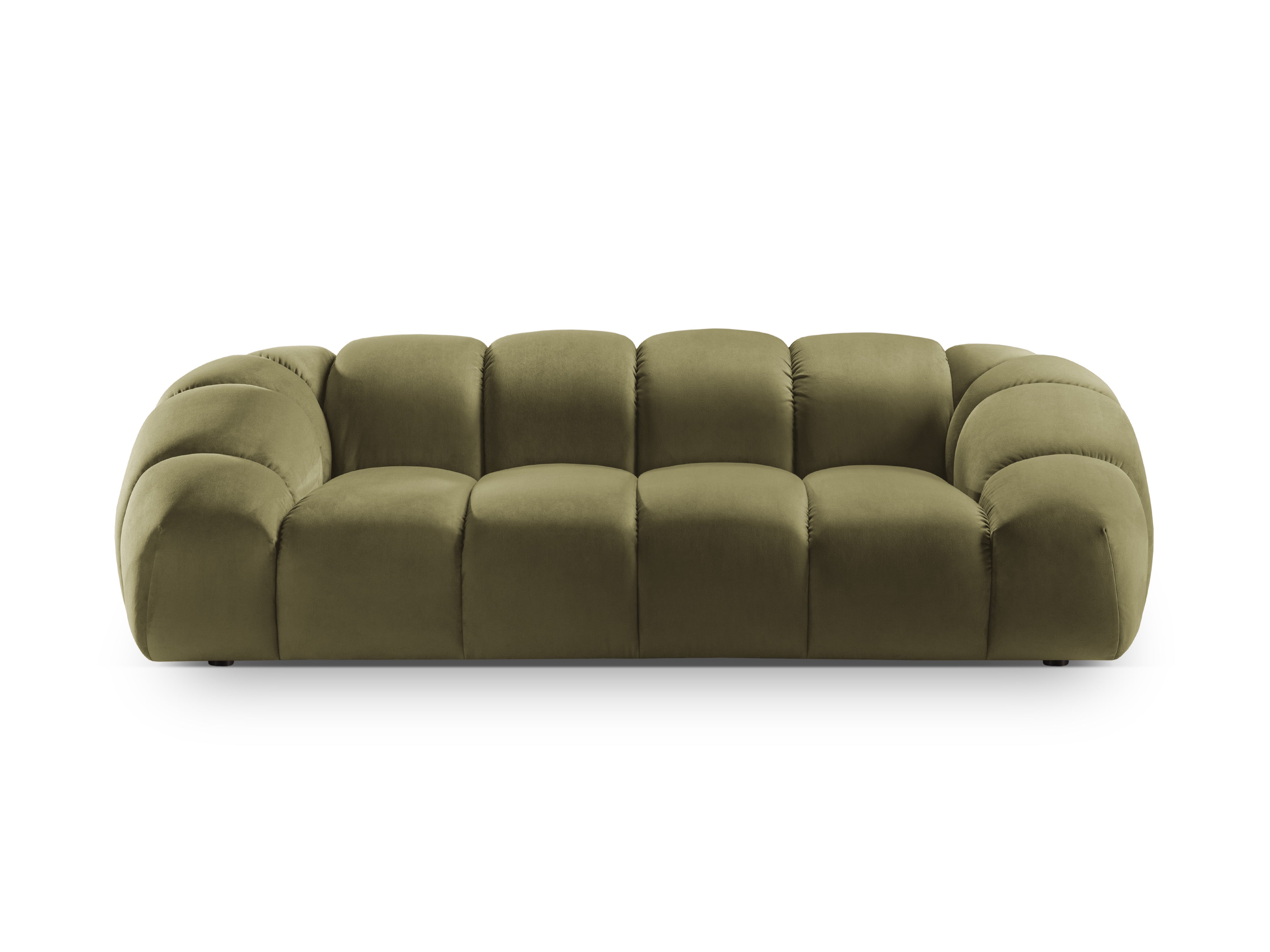 Sofa aus Samt 2,5-sitzig DIANA grün