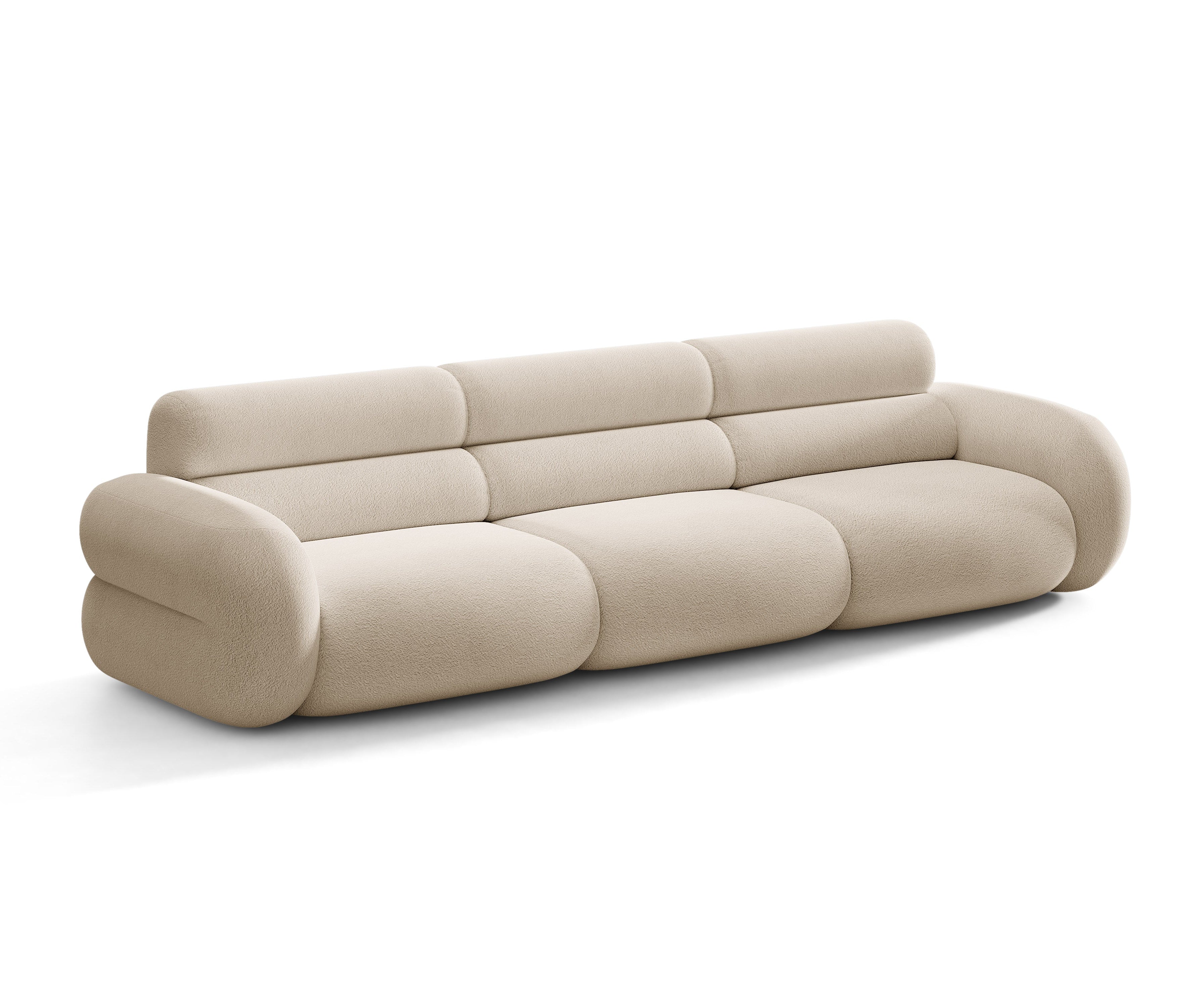 4-Seater Sofa NEO Beige Boucle