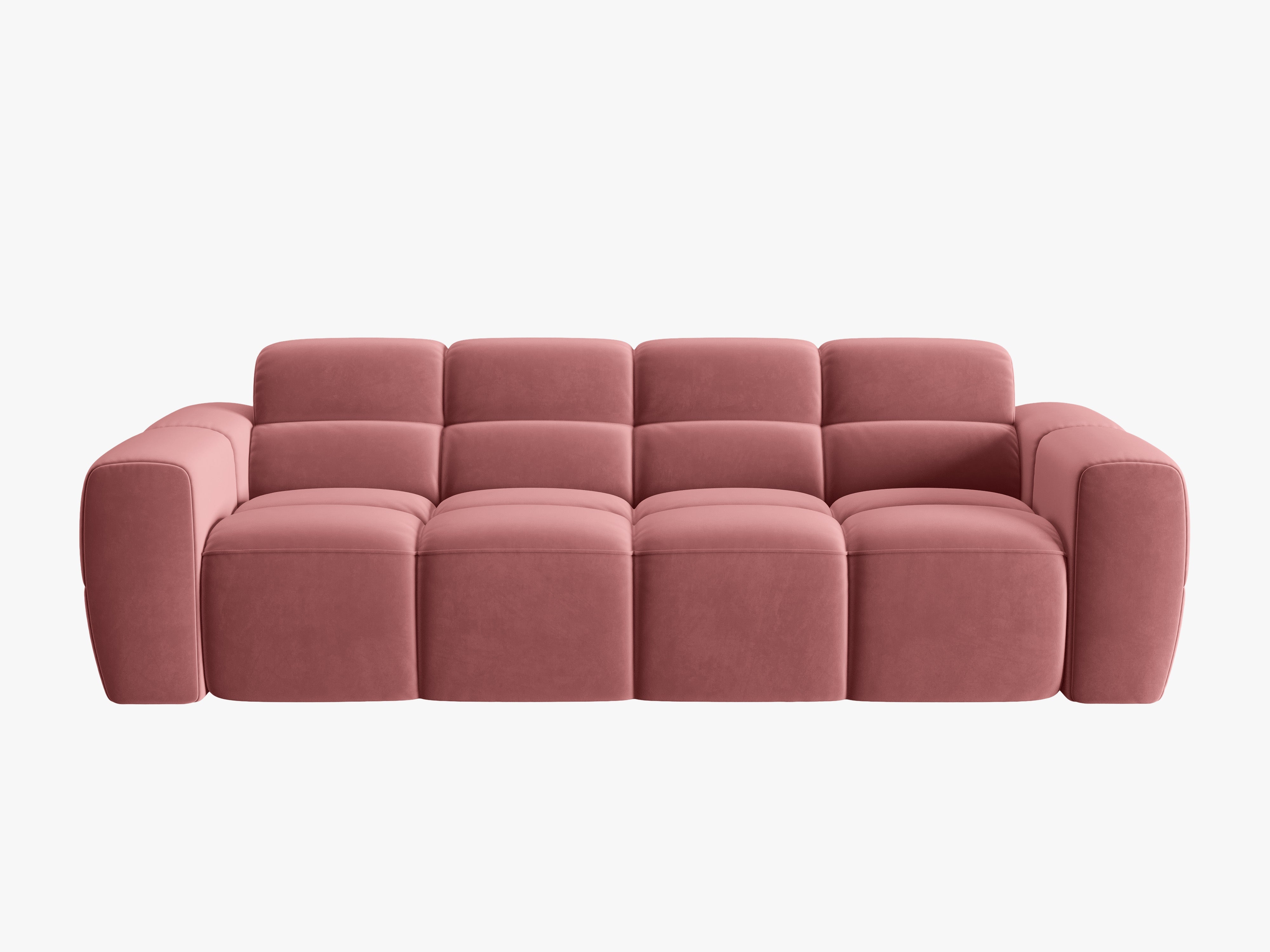 Velvet sofa for 4 people LISA pink [Monika] [Julia spr]