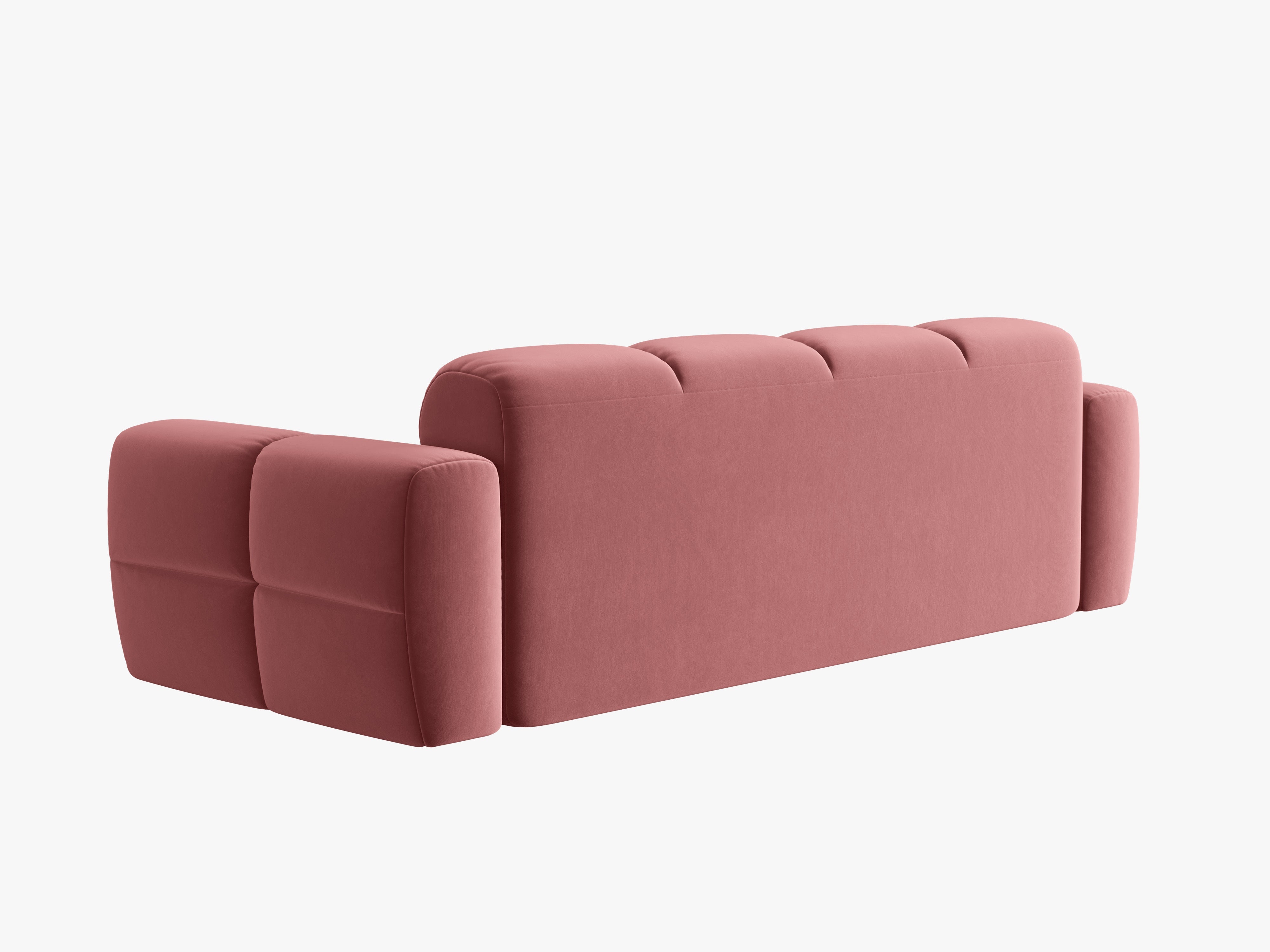Velvet sofa for 4 people LISA pink [Monika] [Julia spr]