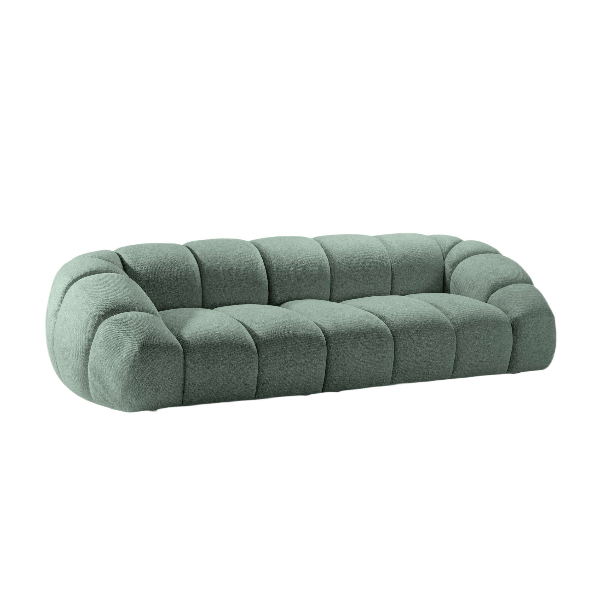 Sofa für 4 Personen DIANA mintfarbener Chenille