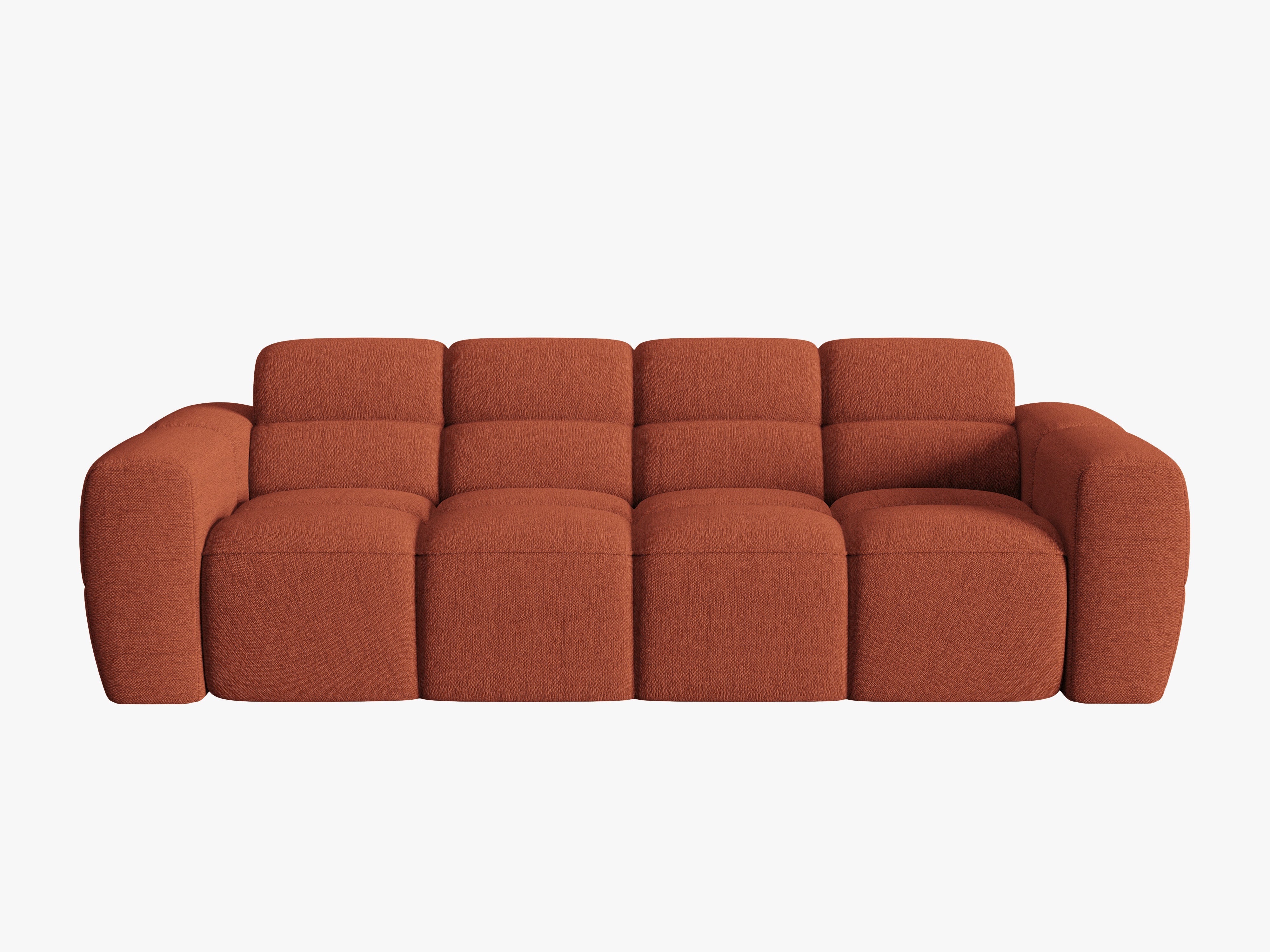4-seater sofa LISA terracotta chenille [Monika] [Julia spr]