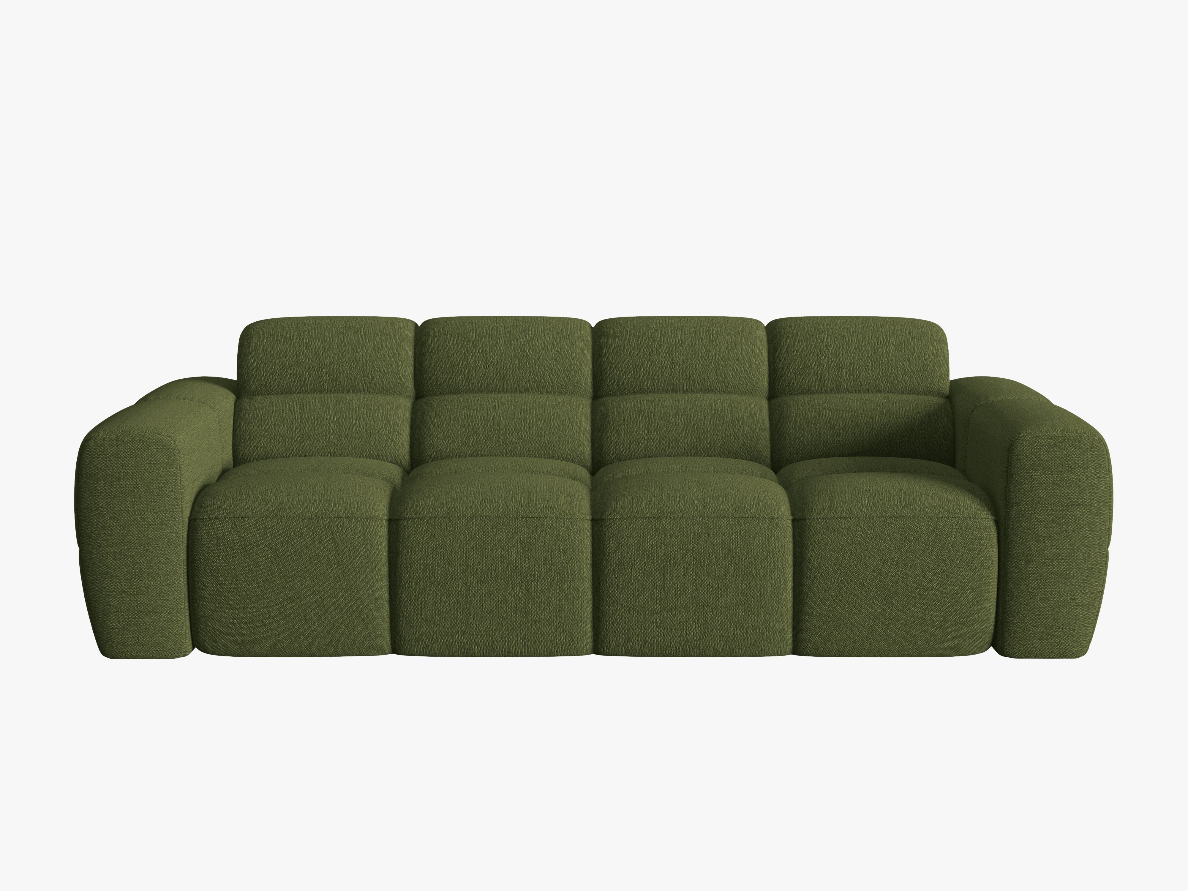 4-seater sofa LISA green chenille [Monika] [Julia spr]