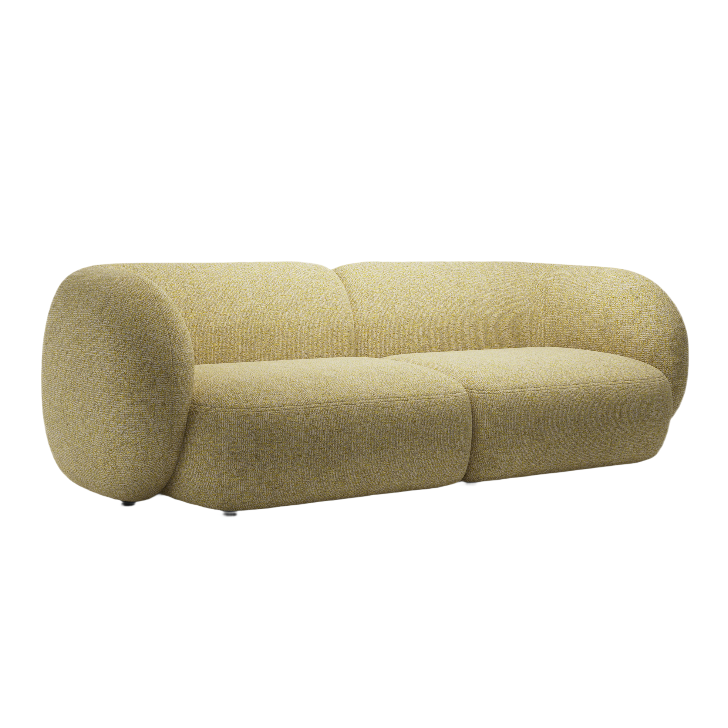Sofa für 4 Personen KATE gelb meliert