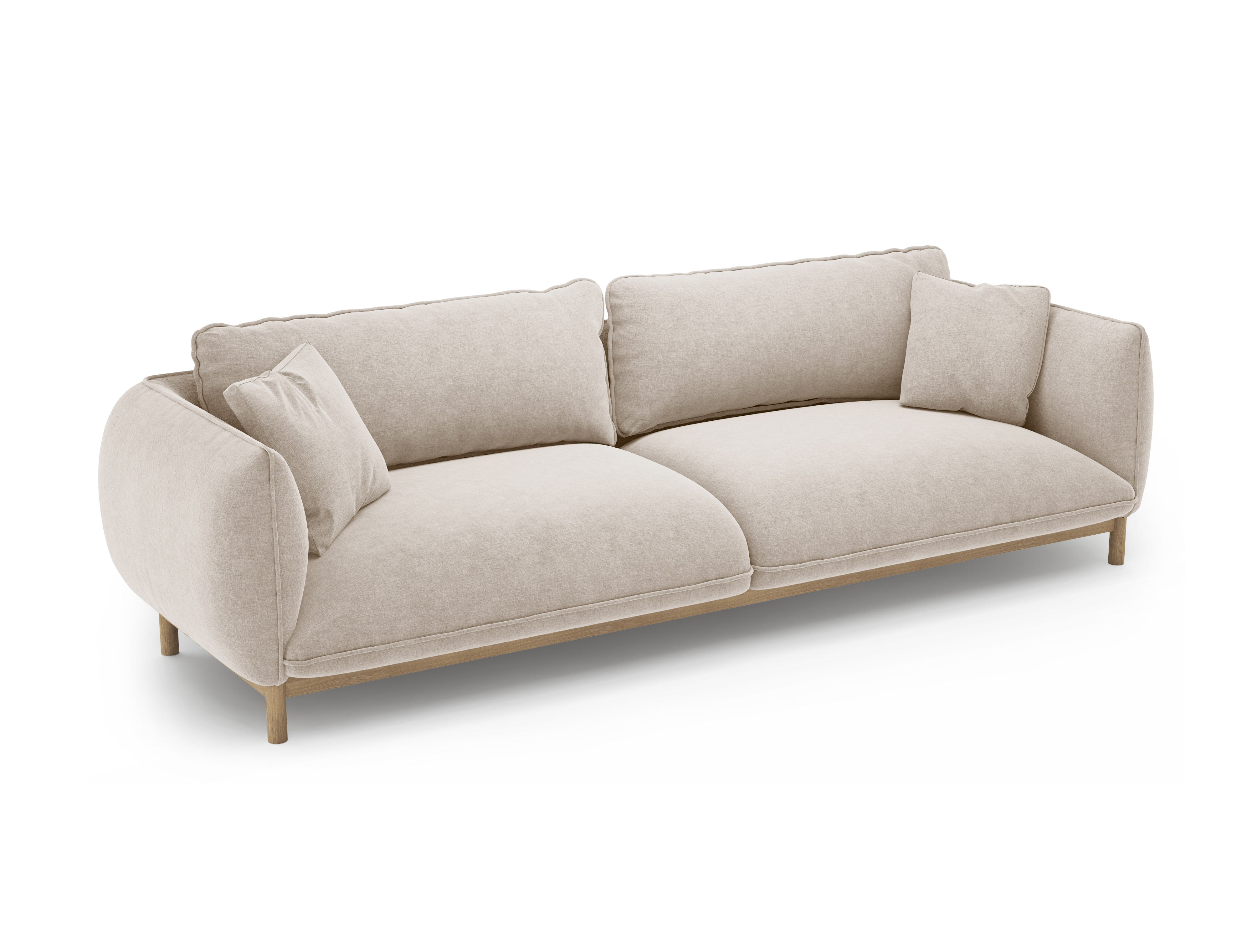 Sofa 4-Sitzer ADA hellbeige Chenille