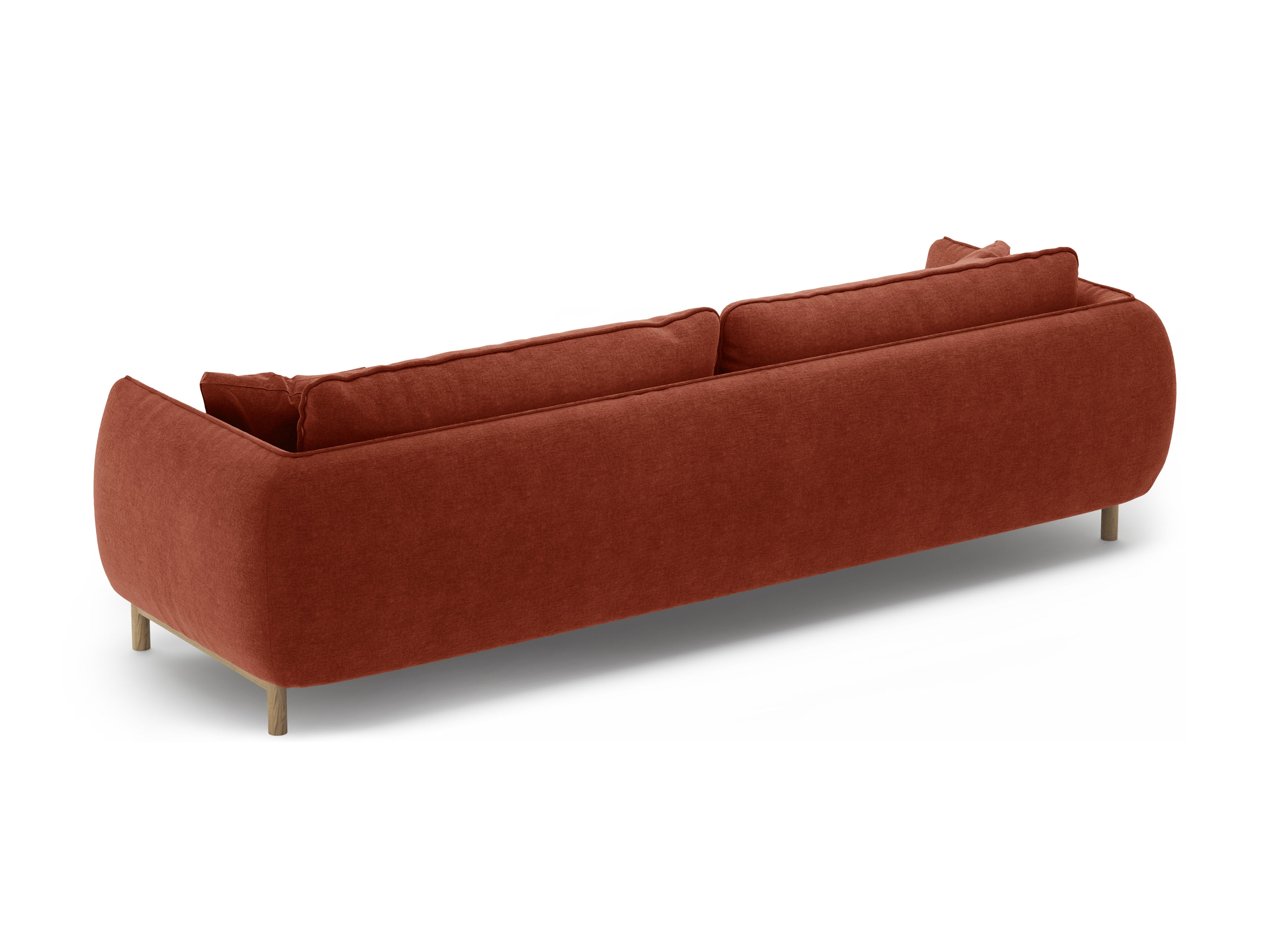 4-seater ADA sofa in chestnut chenille