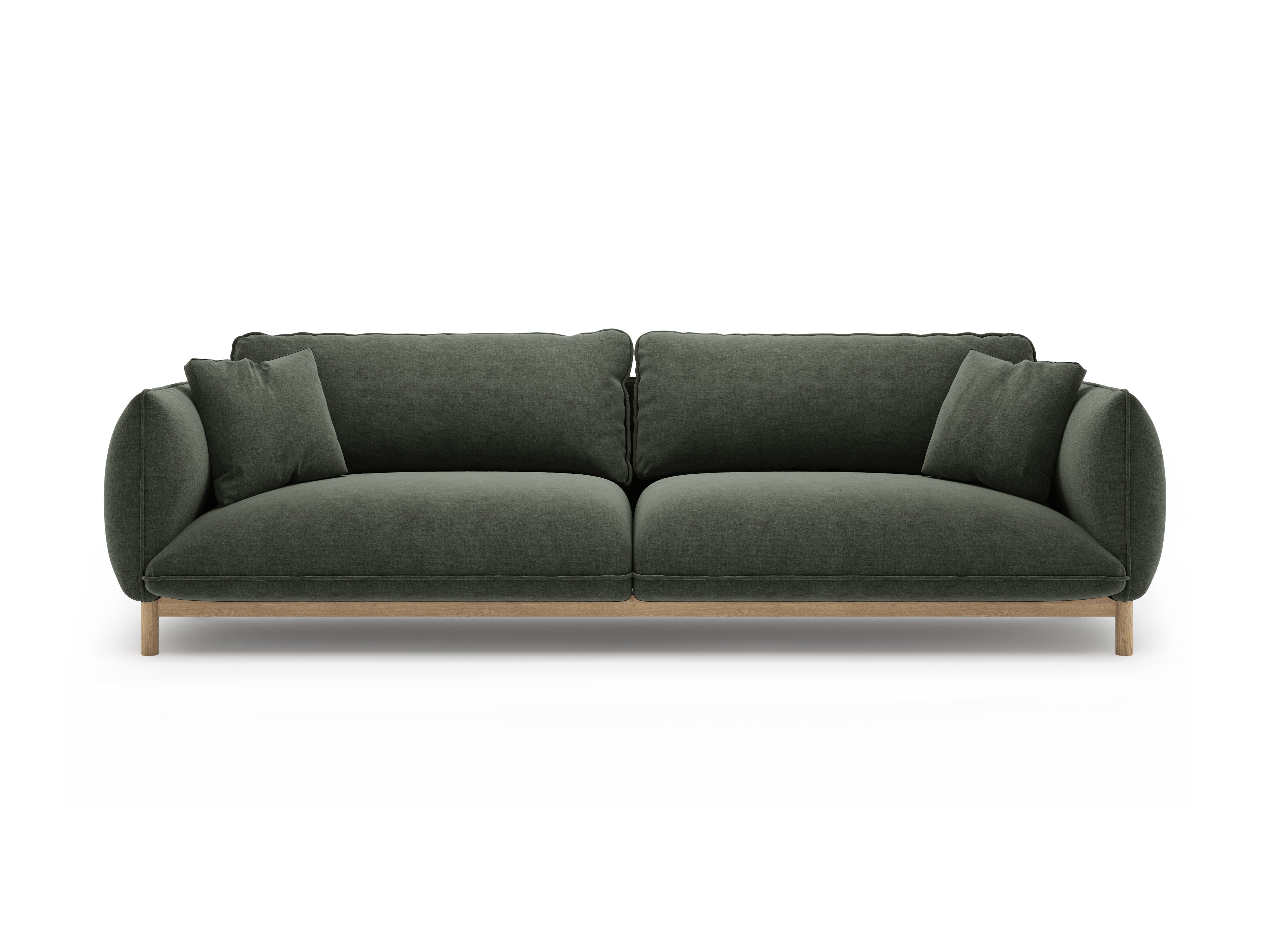 Sofa für 4 Personen ADA grün Chenille