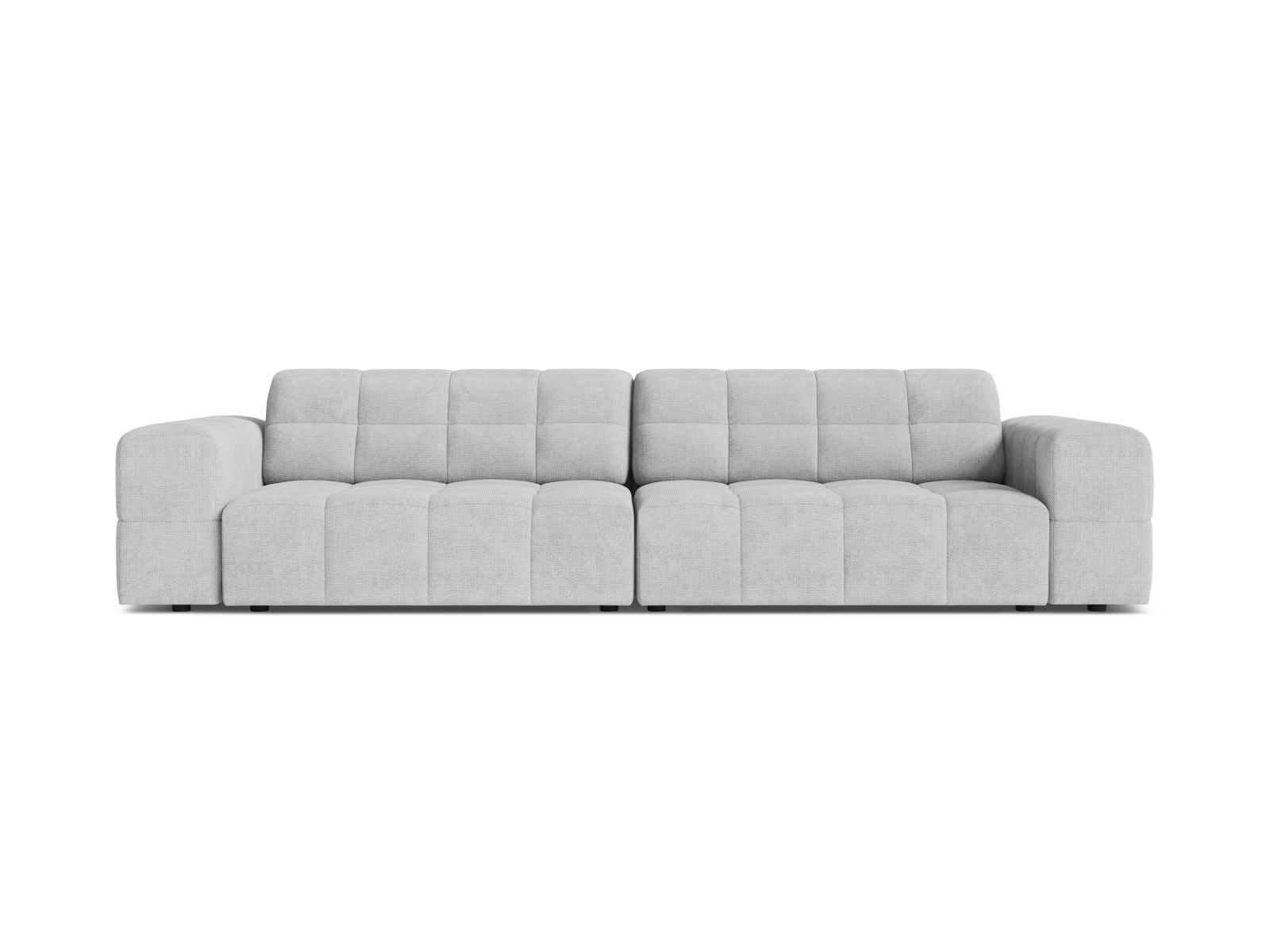 Sofa 4-osobowa JENNIFER srebrny szenil – Micadoni