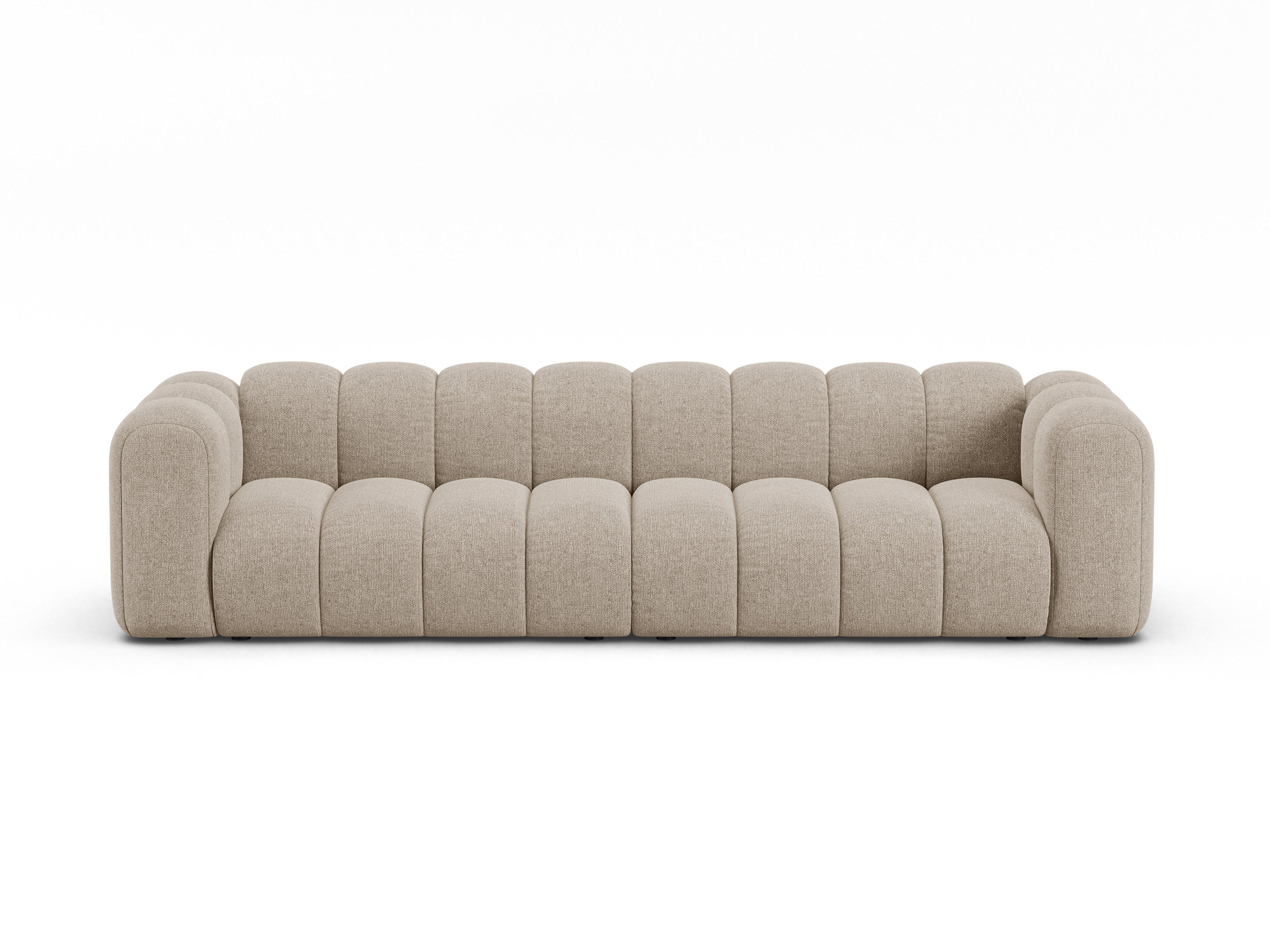4-seater LUPINE sofa beige chenille