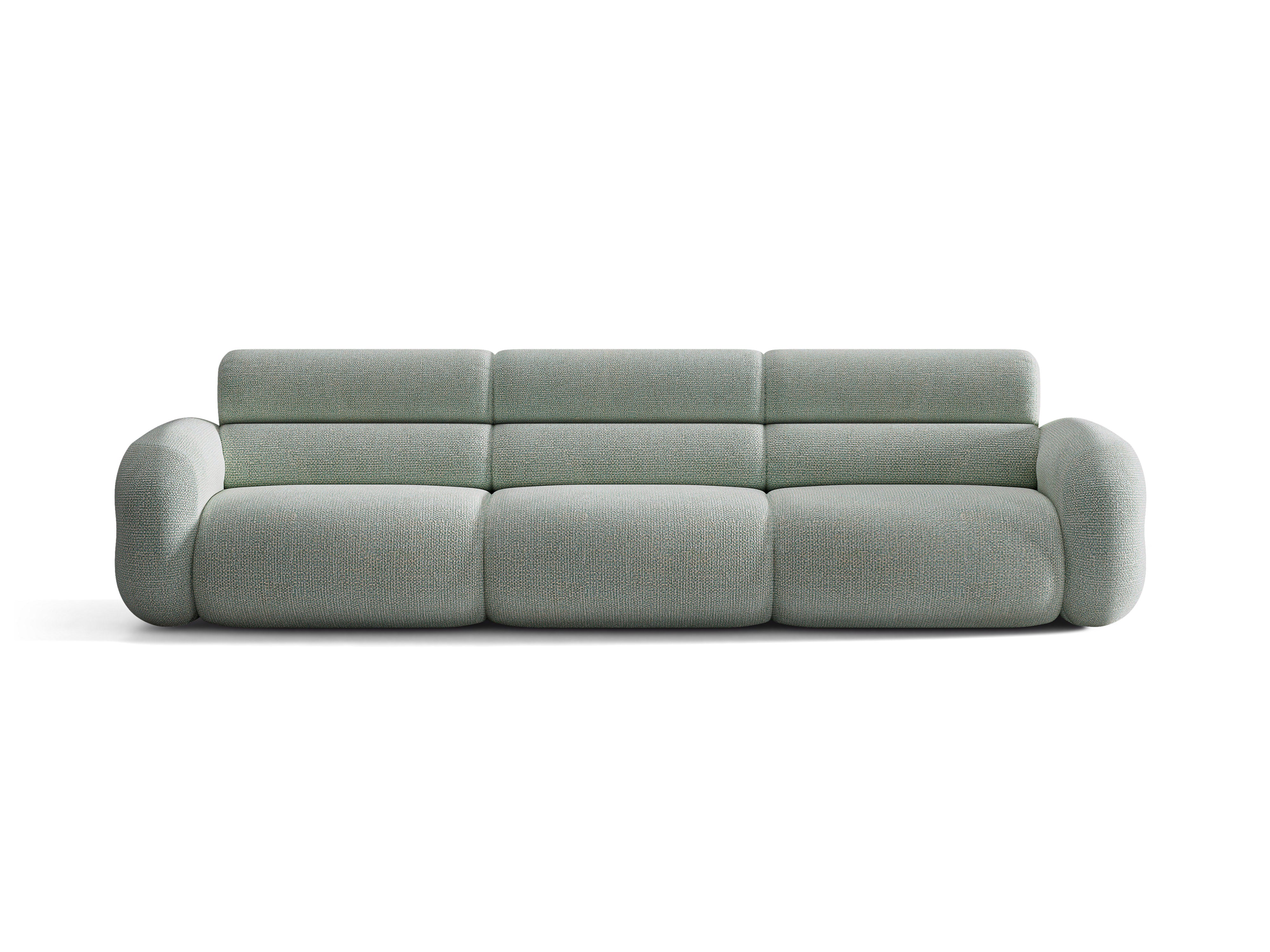 NEO Blue Melange 4-Seater Sofa