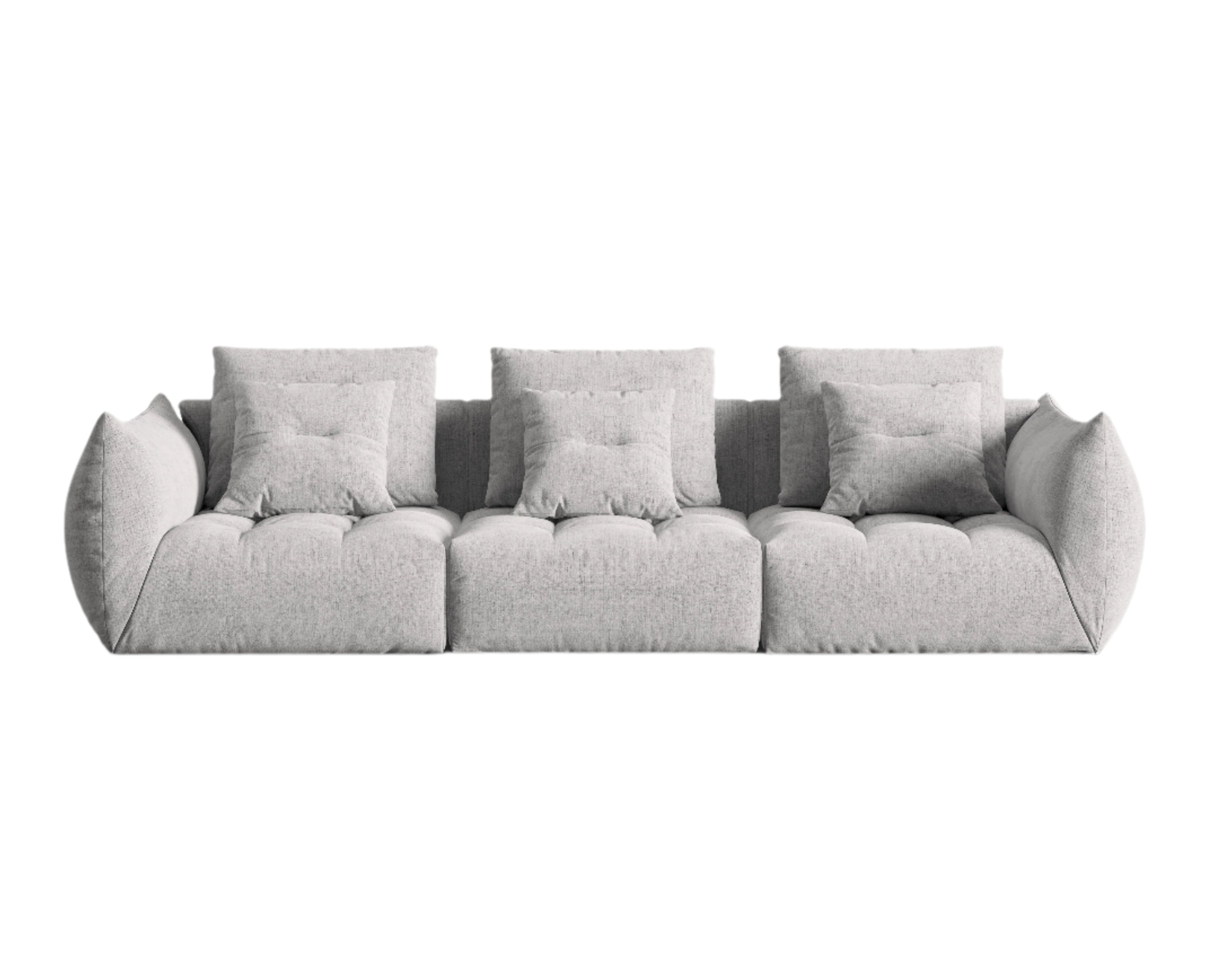 Modular Sofa, "Bloom", 4 Seats, Silver, 332x106x95
Made in Europe
