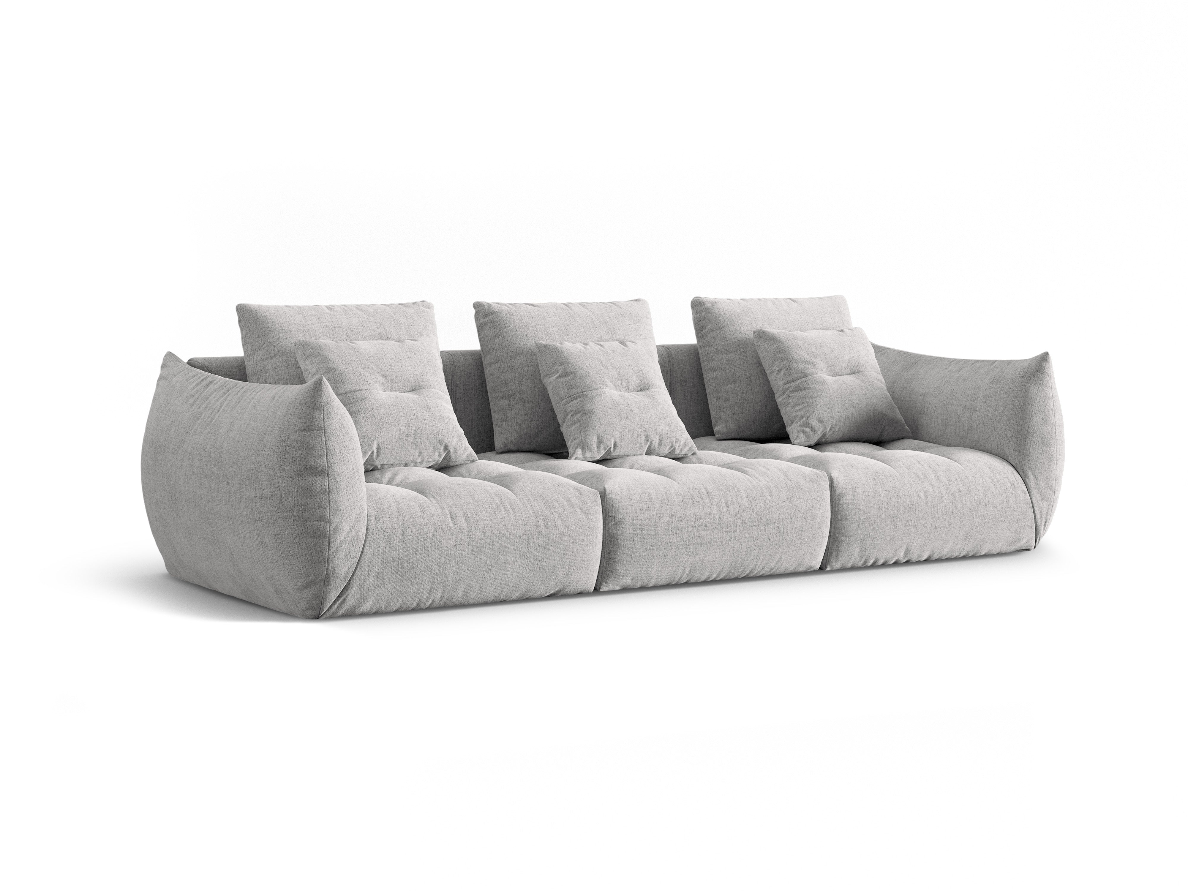 Modular Sofa, "Bloom", 4 Seats, Silver, 332x106x95
Made in Europe