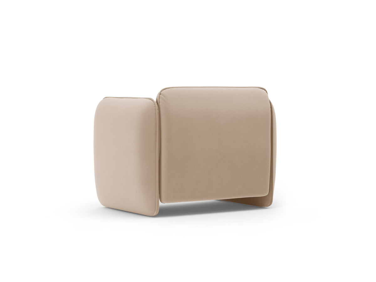 Velvet Armchair GEORGIA Beige