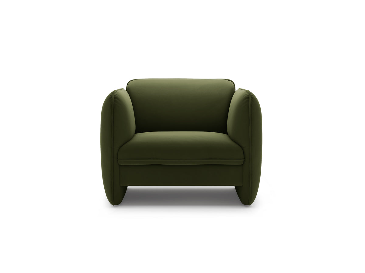 Velvet Armchair GEORGIA Military Green