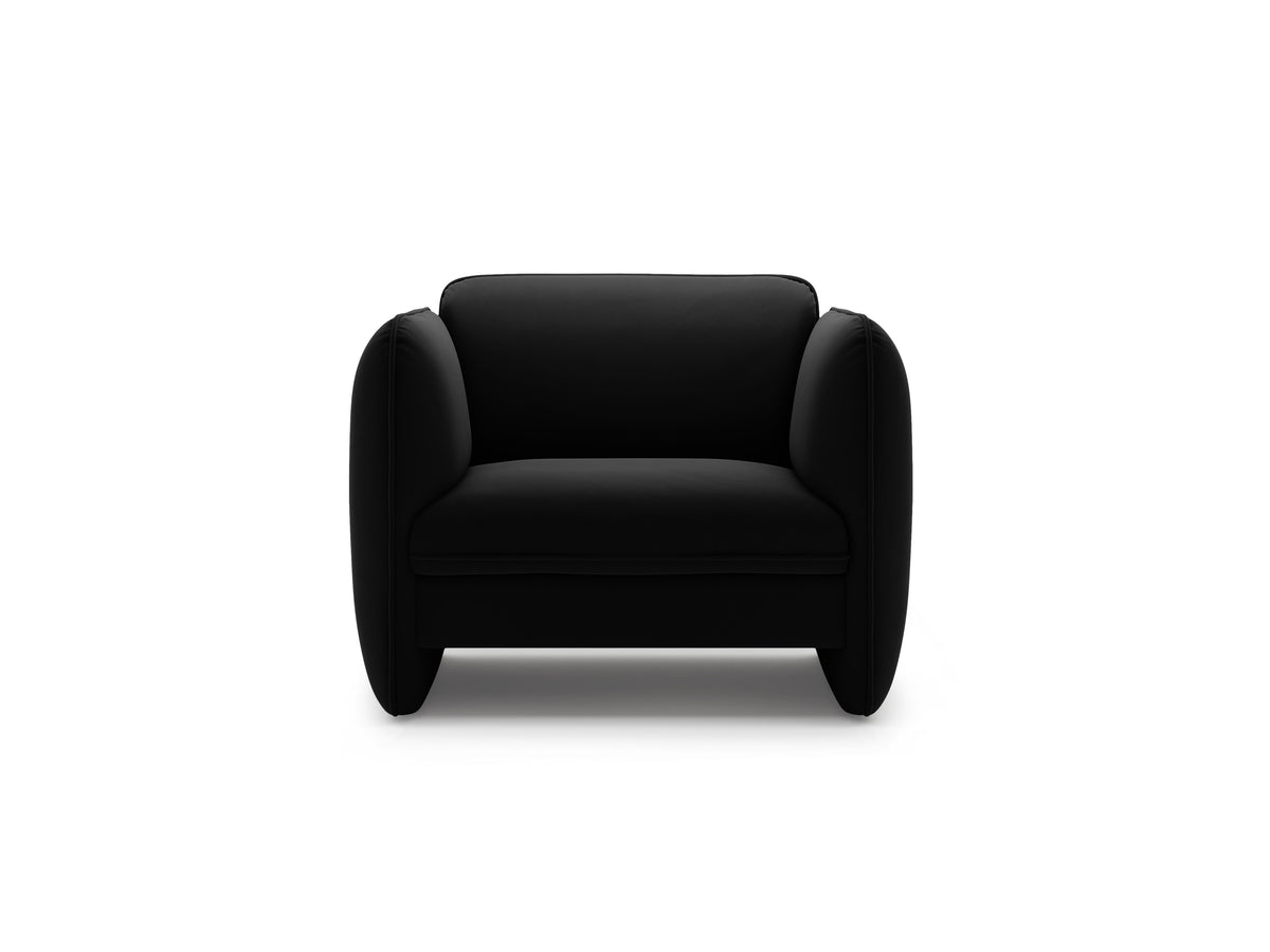 Velvet Armchair GEORGIA Black