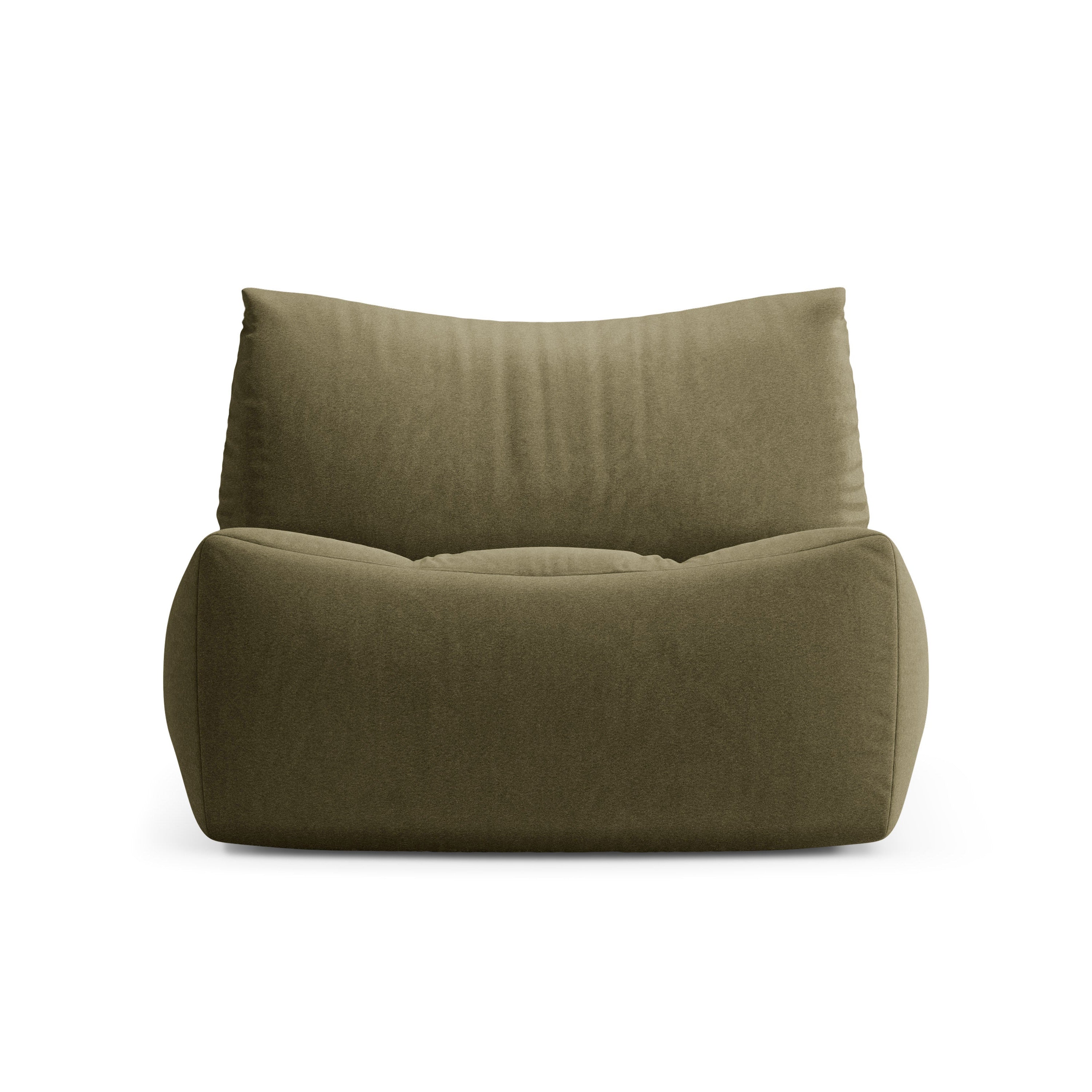velvet armchair TOVE light green