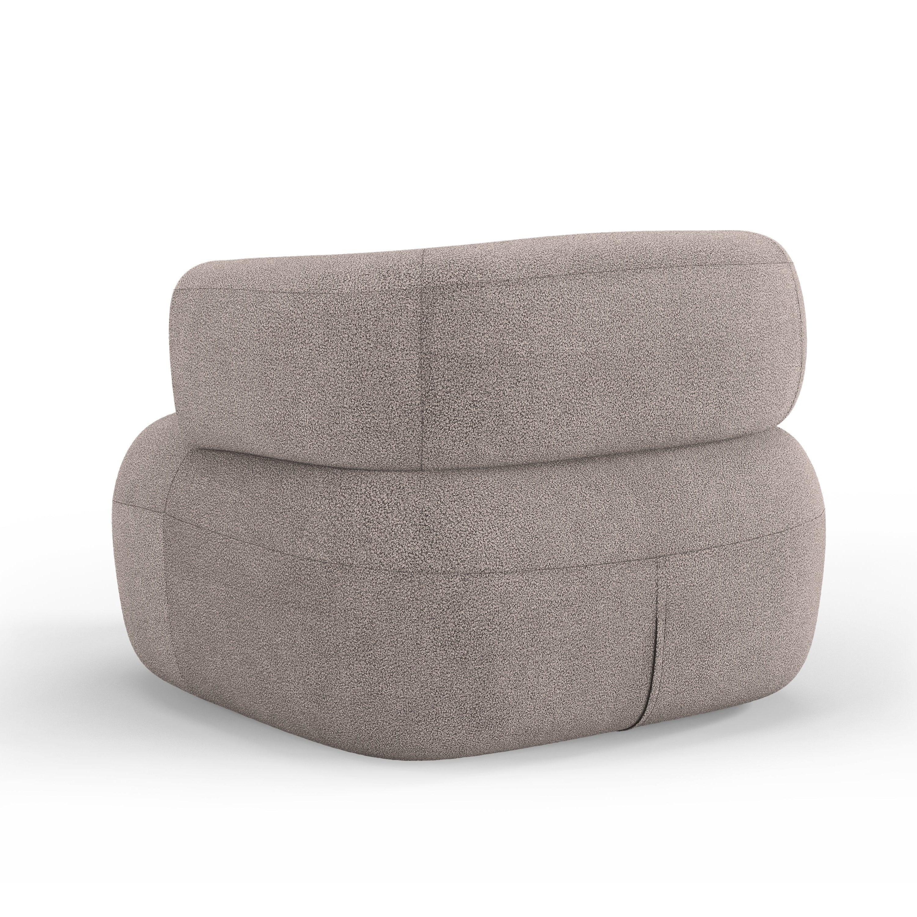 JENNY Armchair Light Brown Boucle
