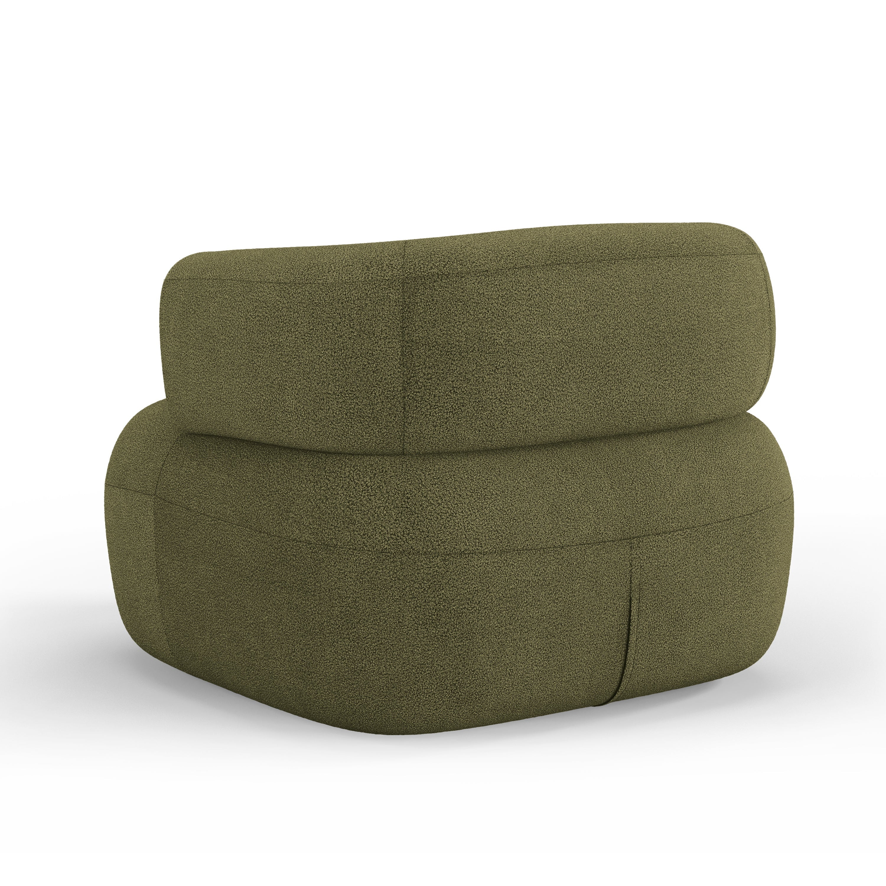 JENNY Armchair Green Boucle