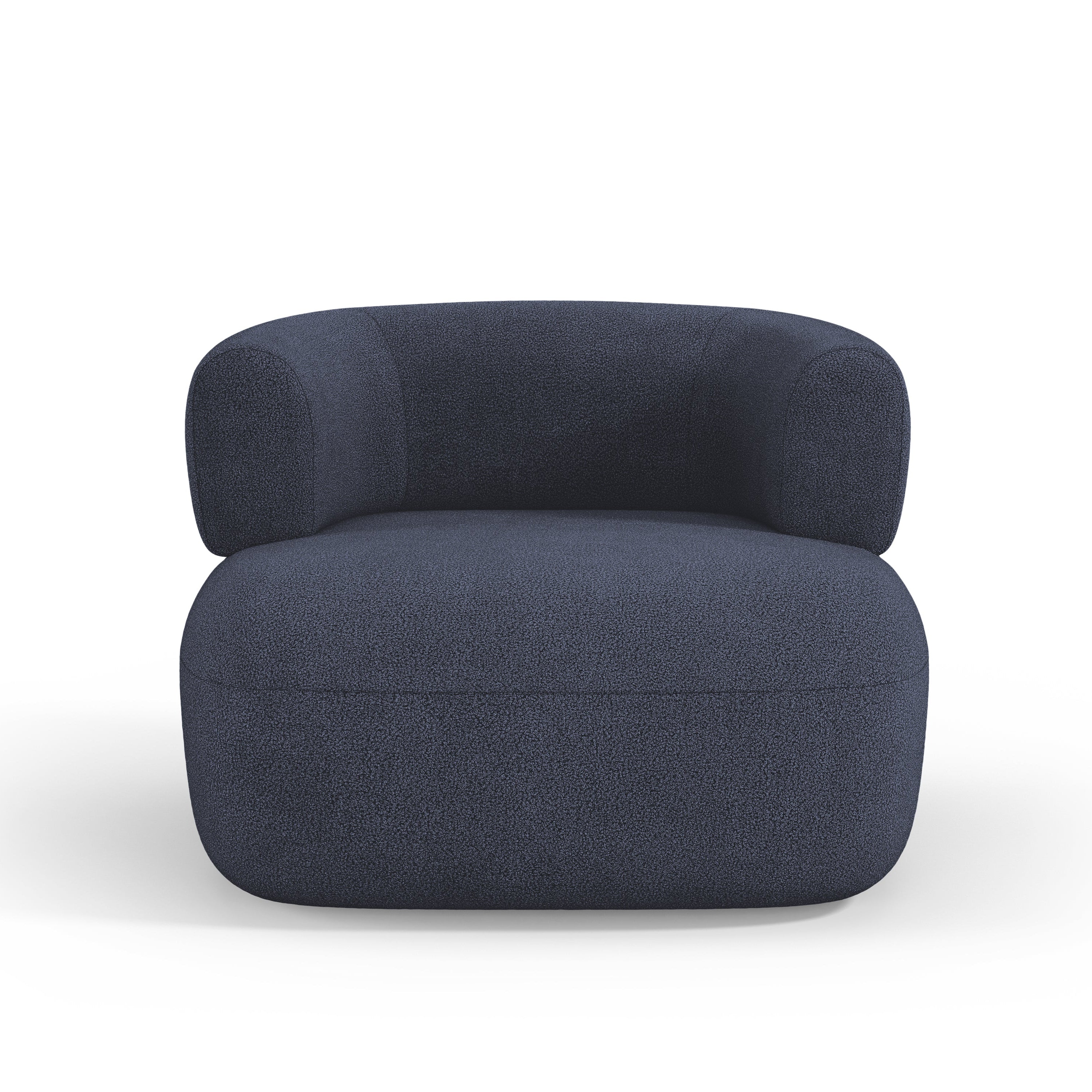 JENNY Armchair Dark Blue Boucle