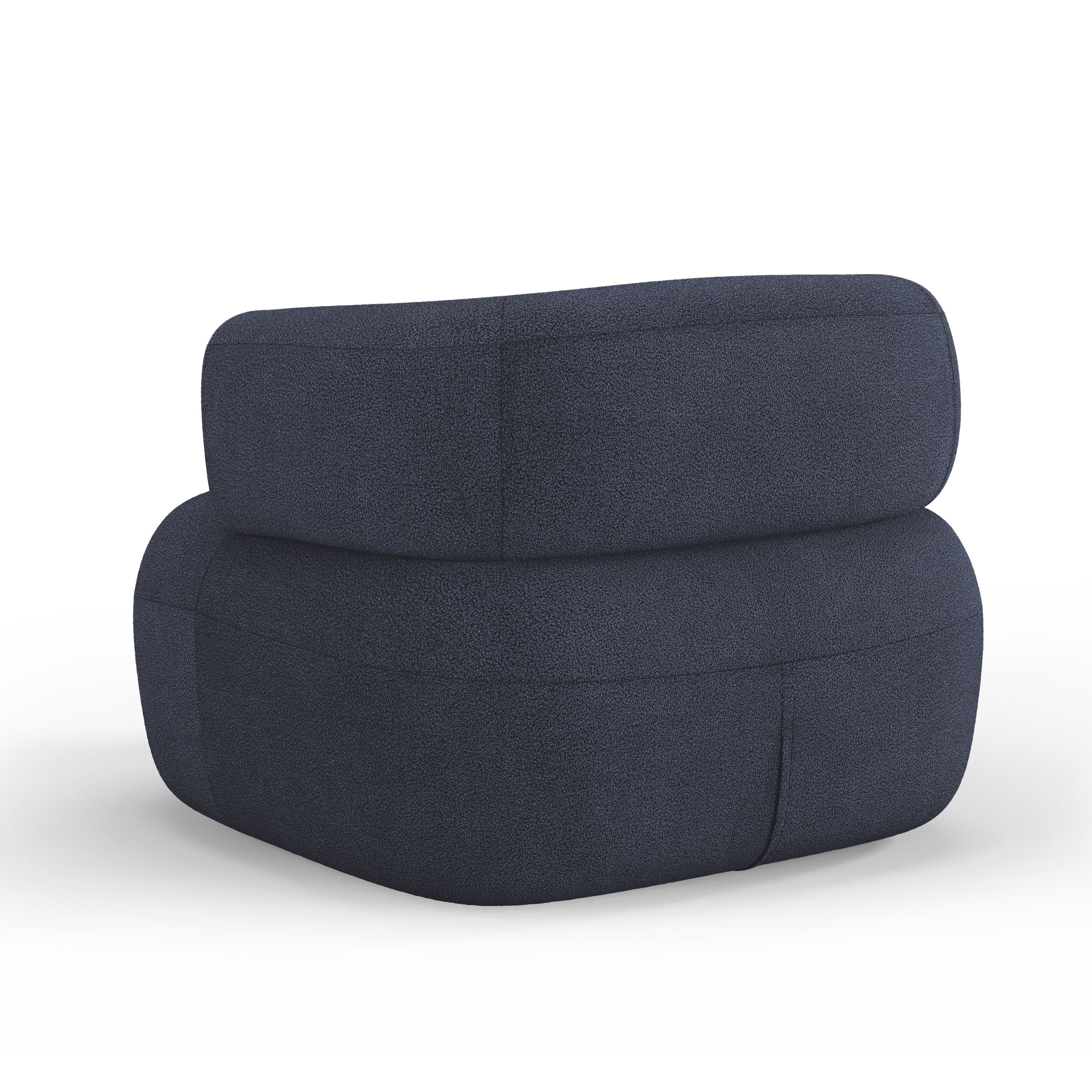 JENNY Armchair Dark Blue Boucle
