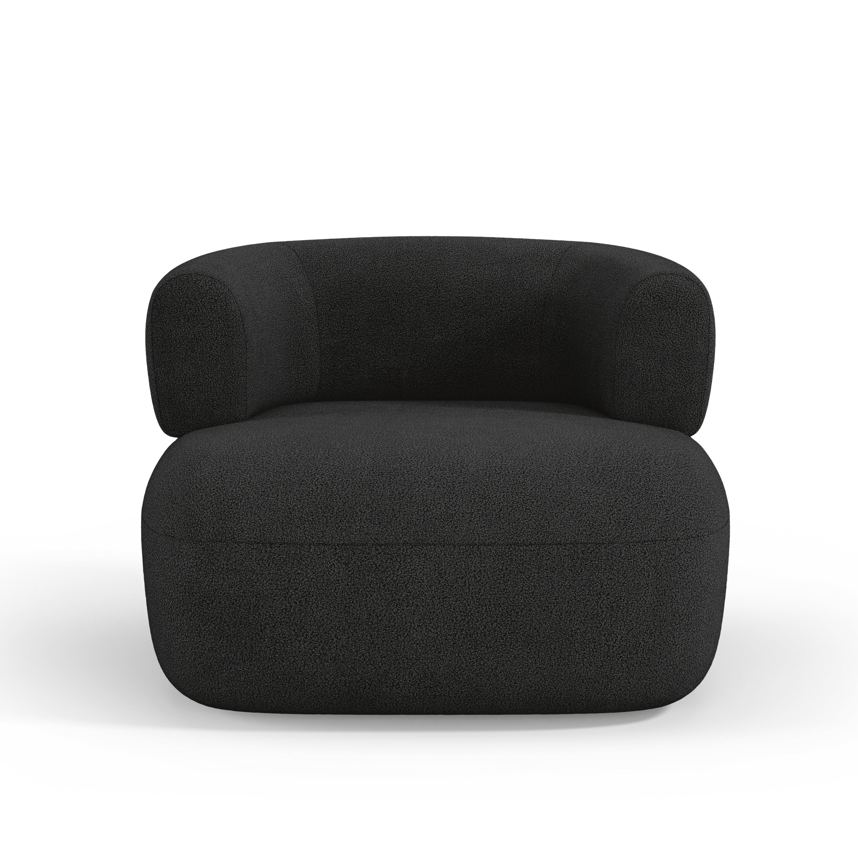 JENNY Armchair Black Boucle