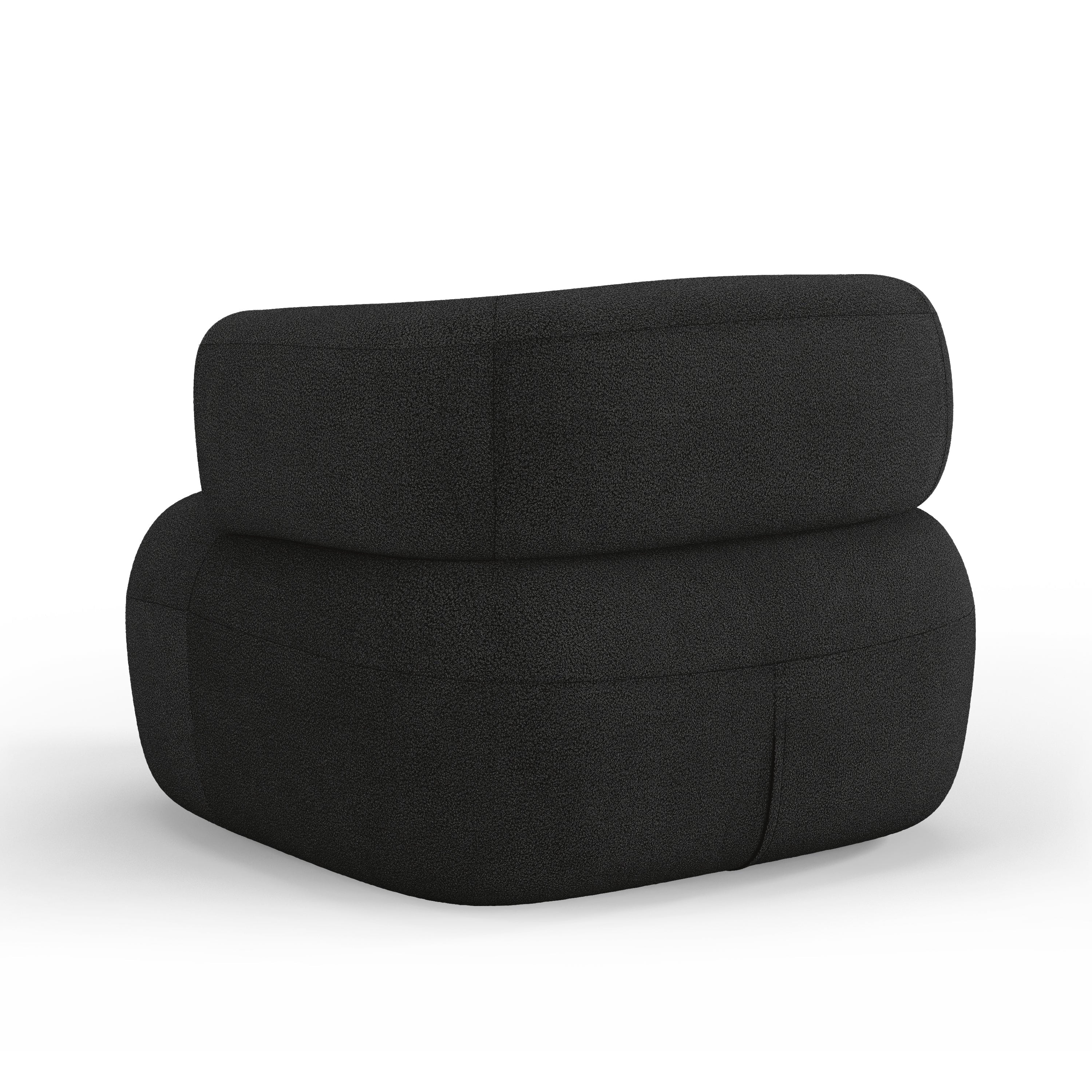 JENNY Armchair Black Boucle